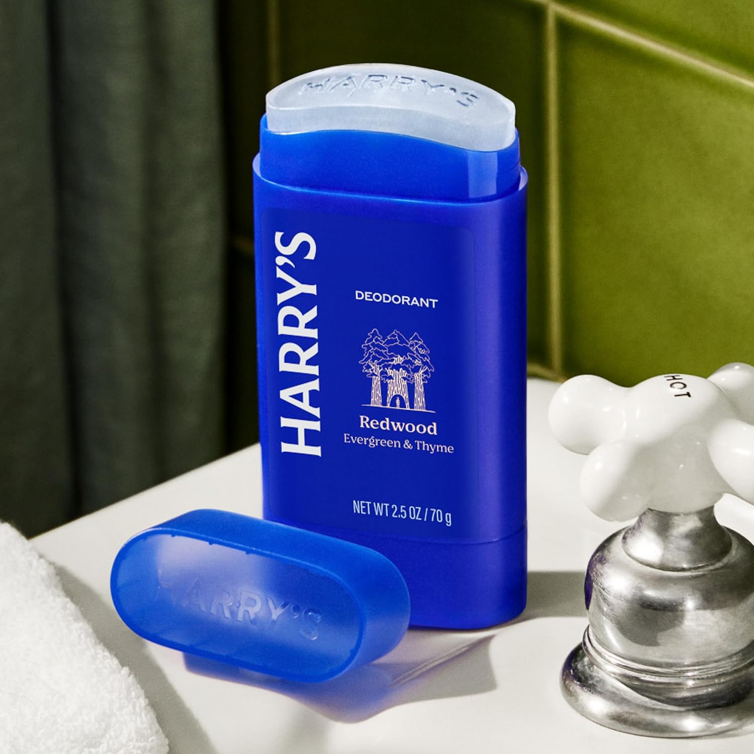 Harry's Aluminum Free Deodorant for Men - Odor Control, Redwood Scent, 2.5 Oz, 3-Pack