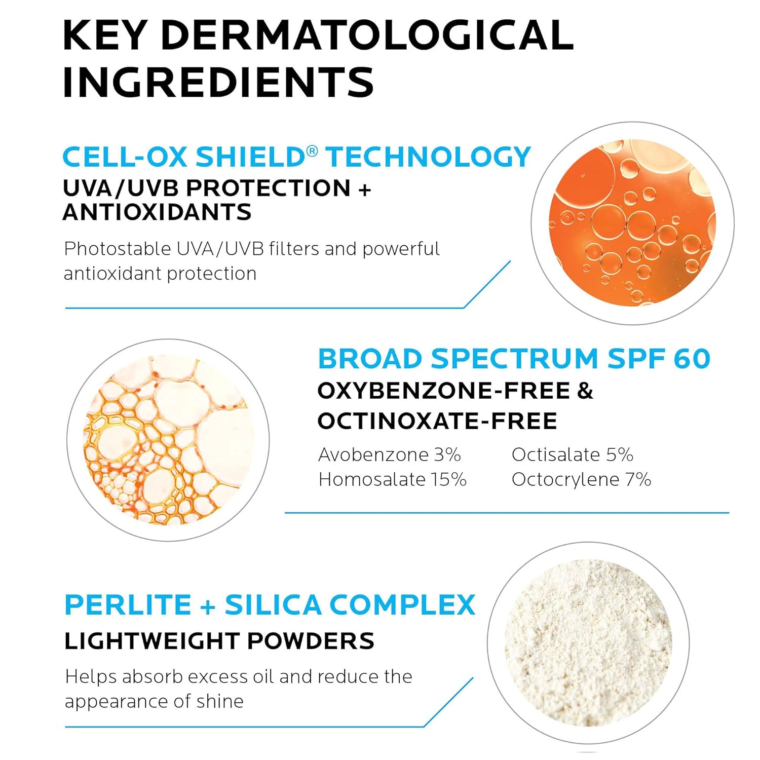 La Roche-Posay Anthelios Clear Skin Sunscreen Dry Touch SPF 60, Oil Free, For Face, Antioxidants