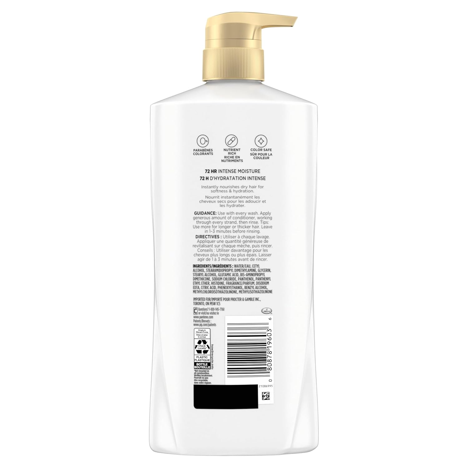 Pantene Shampoo & Conditioner Set, Daily Moisture Renewal - Pro-V Nutrients, +Miracle Rescue Shot