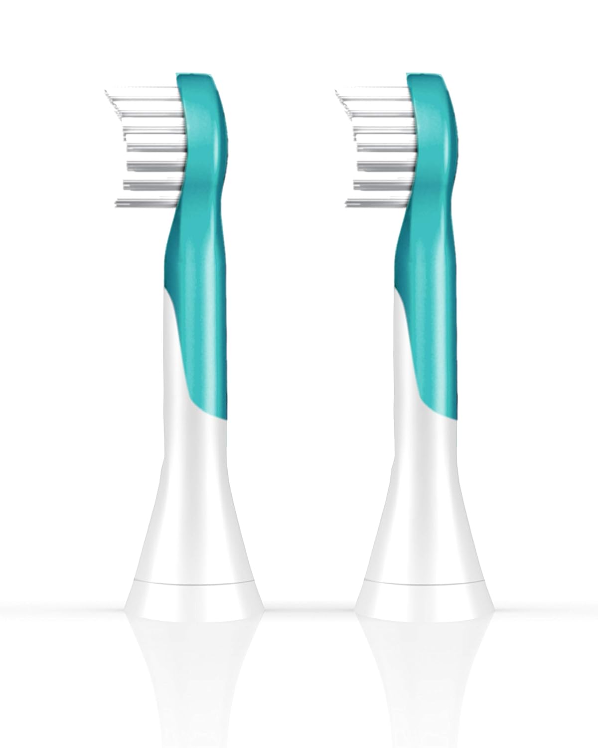 Philips Sonicare for Kids 3+ Genuine Replacement Toothbrush Heads, 2pk, Turquoise &White, HX6032/94