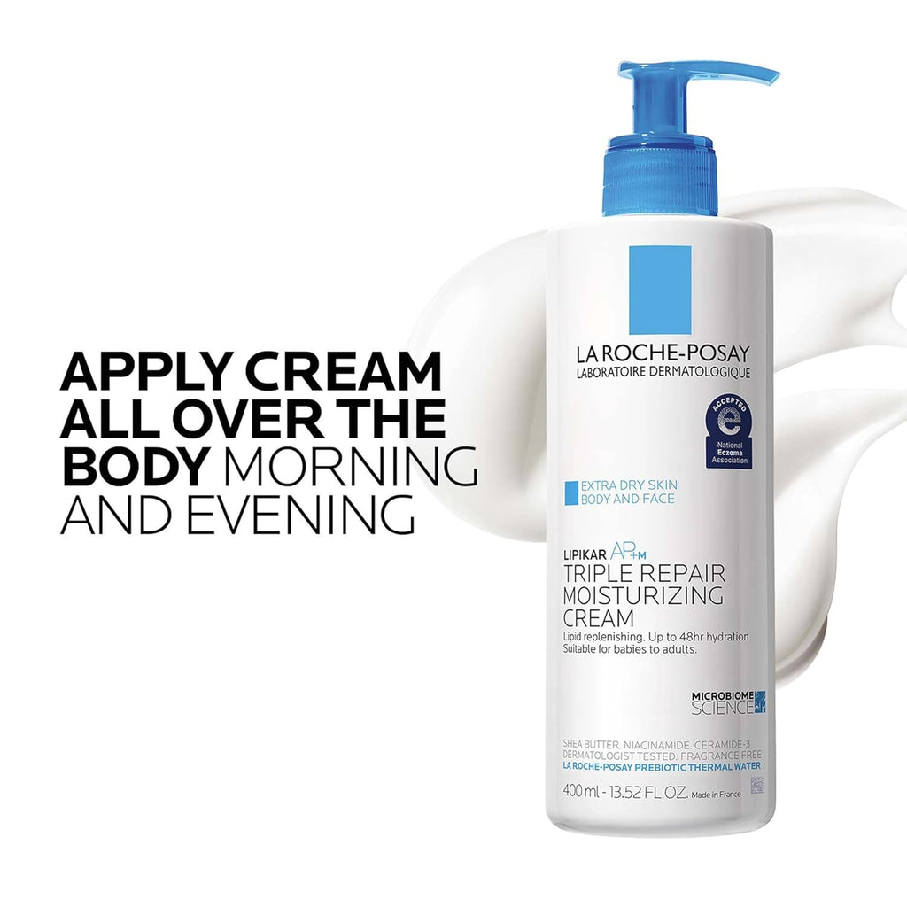 La Roche-Posay Lipikar AP+ Triple Repair Moisturizing Cream, Face &Body, Dry Skin, Shea &Niacinamide