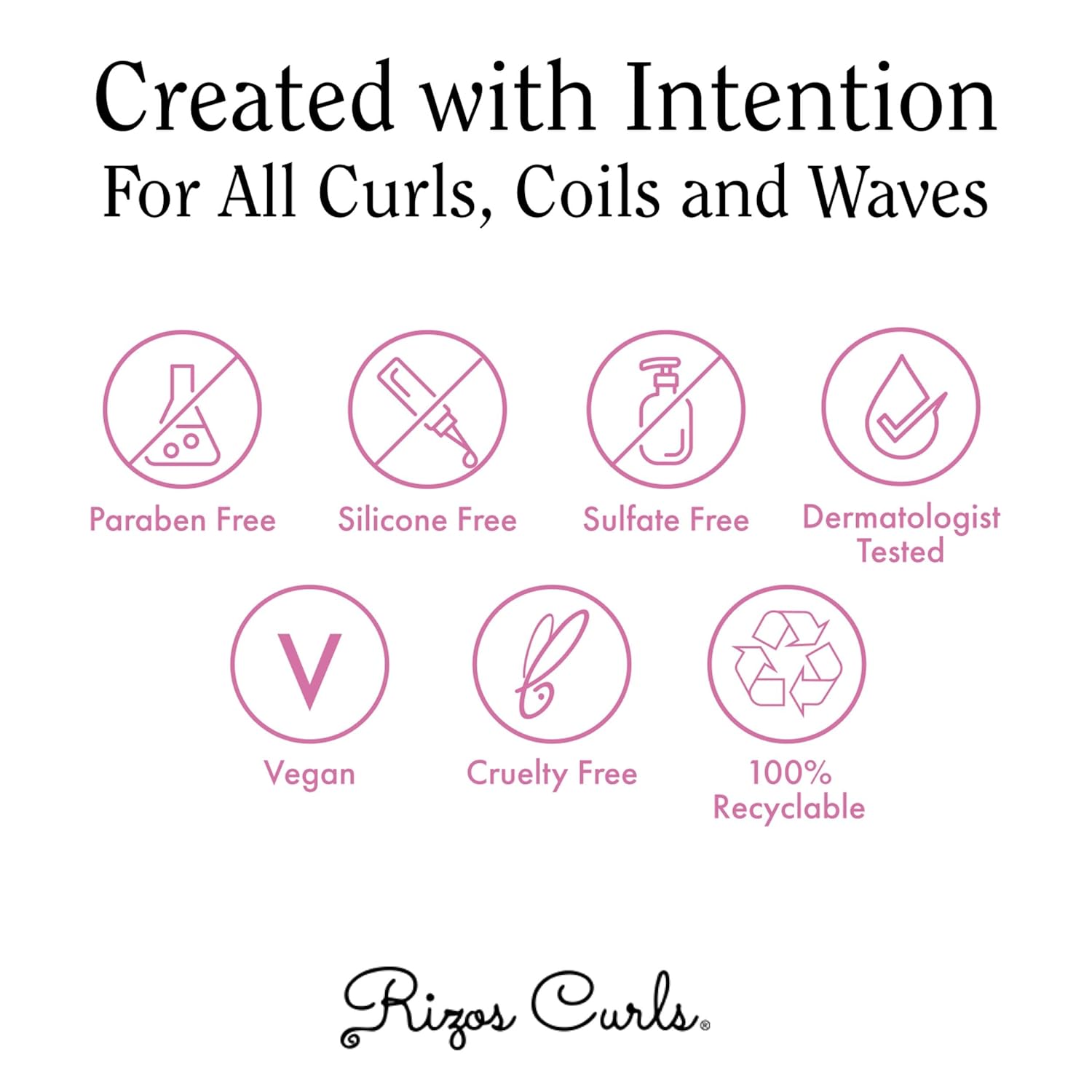 Rizos Curls 3-Step Styling Kit - Define with Curl Defining Cream, Light Hold Gel & Refresh Spray