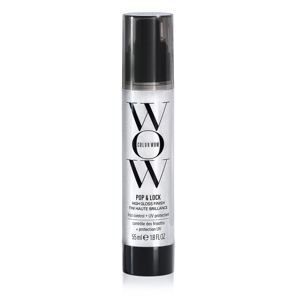 COLOR WOW Pop + Lock High Gloss Finish – Frizz Control Serum | Prevent Color Fade, Seal Split Ends