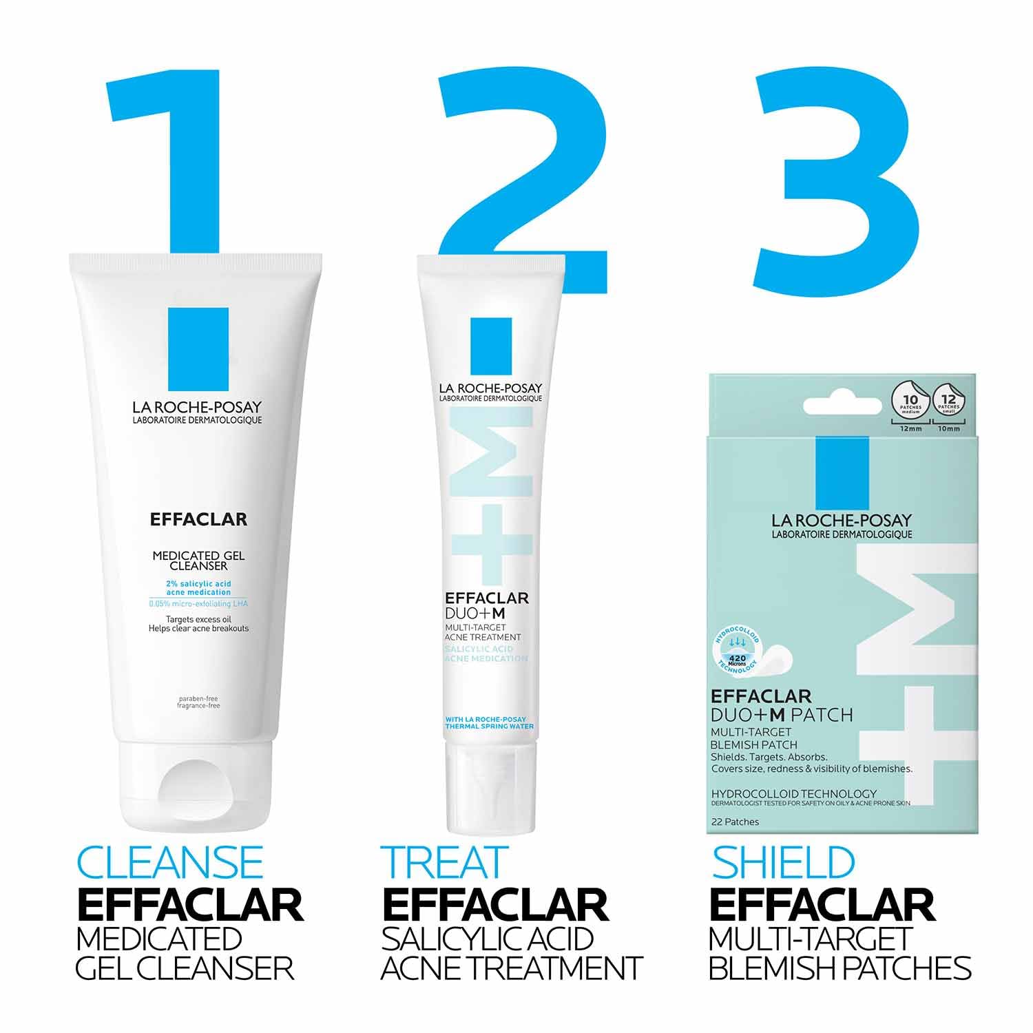 La Roche-Posay Effaclar Salicylic Acid Acne Treatment For Face, Mattifying Gel Cream Spot Treatment