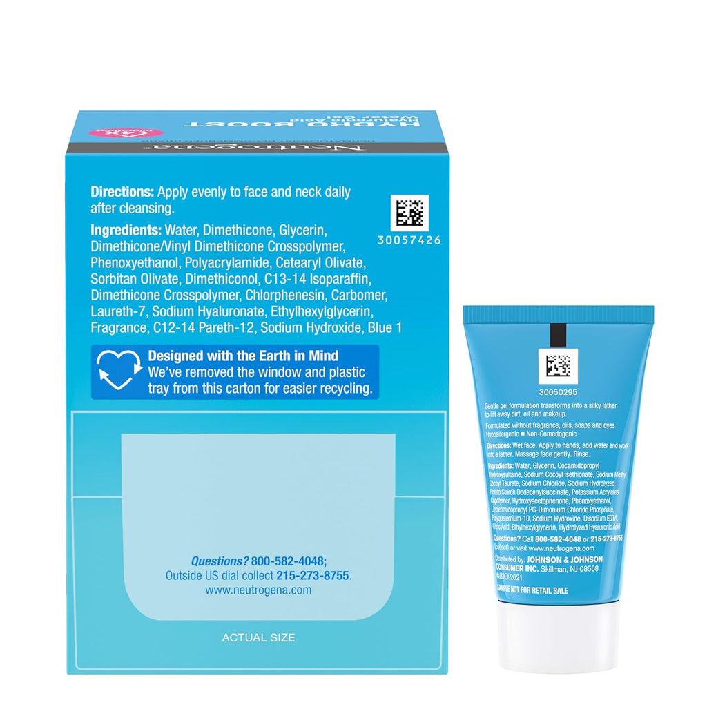 Neutrogena Hydro Boost Water Gel, Hyaluronic Acid Facial Moisturizer, Normal to Oily Skin, Hydrating