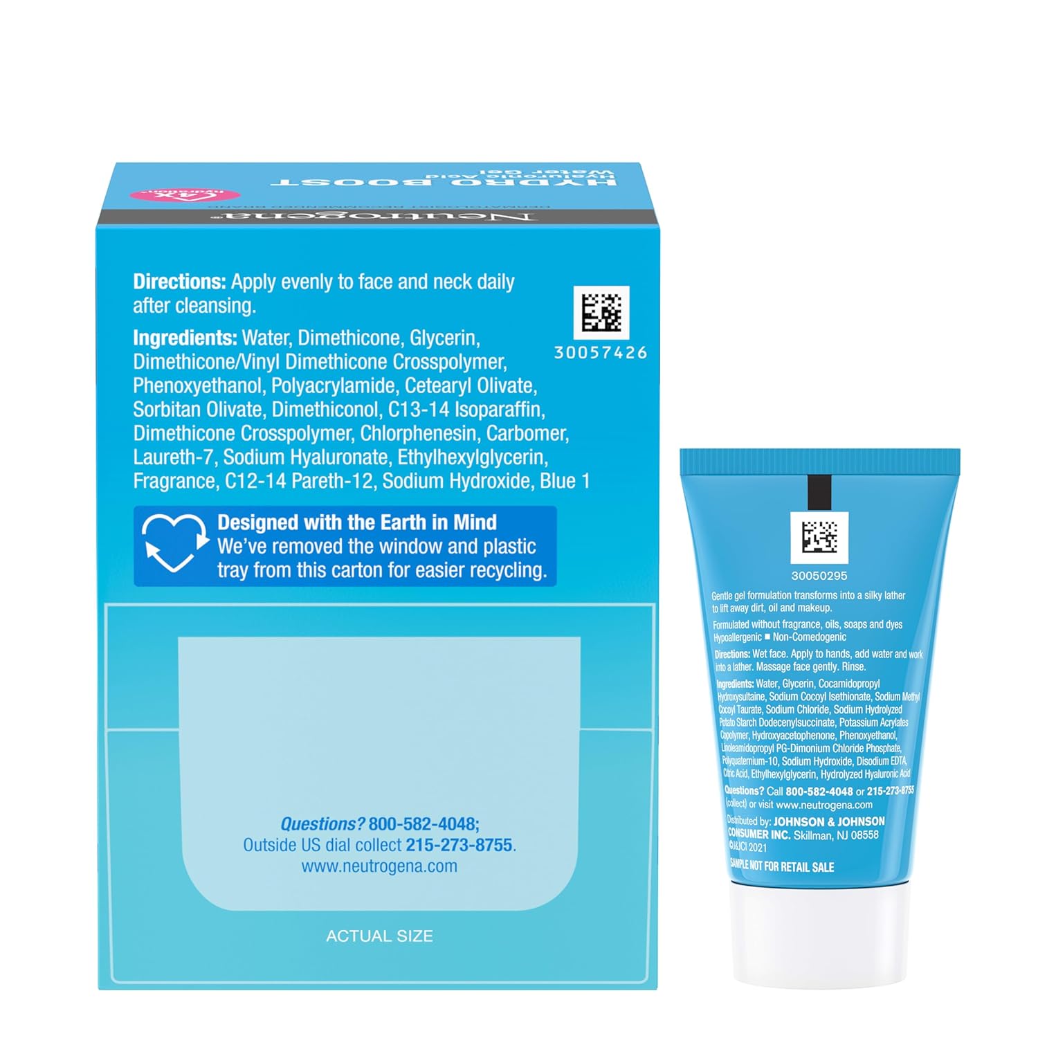 Neutrogena Hydro Boost Water Gel, Hyaluronic Acid Facial Moisturizer, Normal to Oily Skin, Hydrating