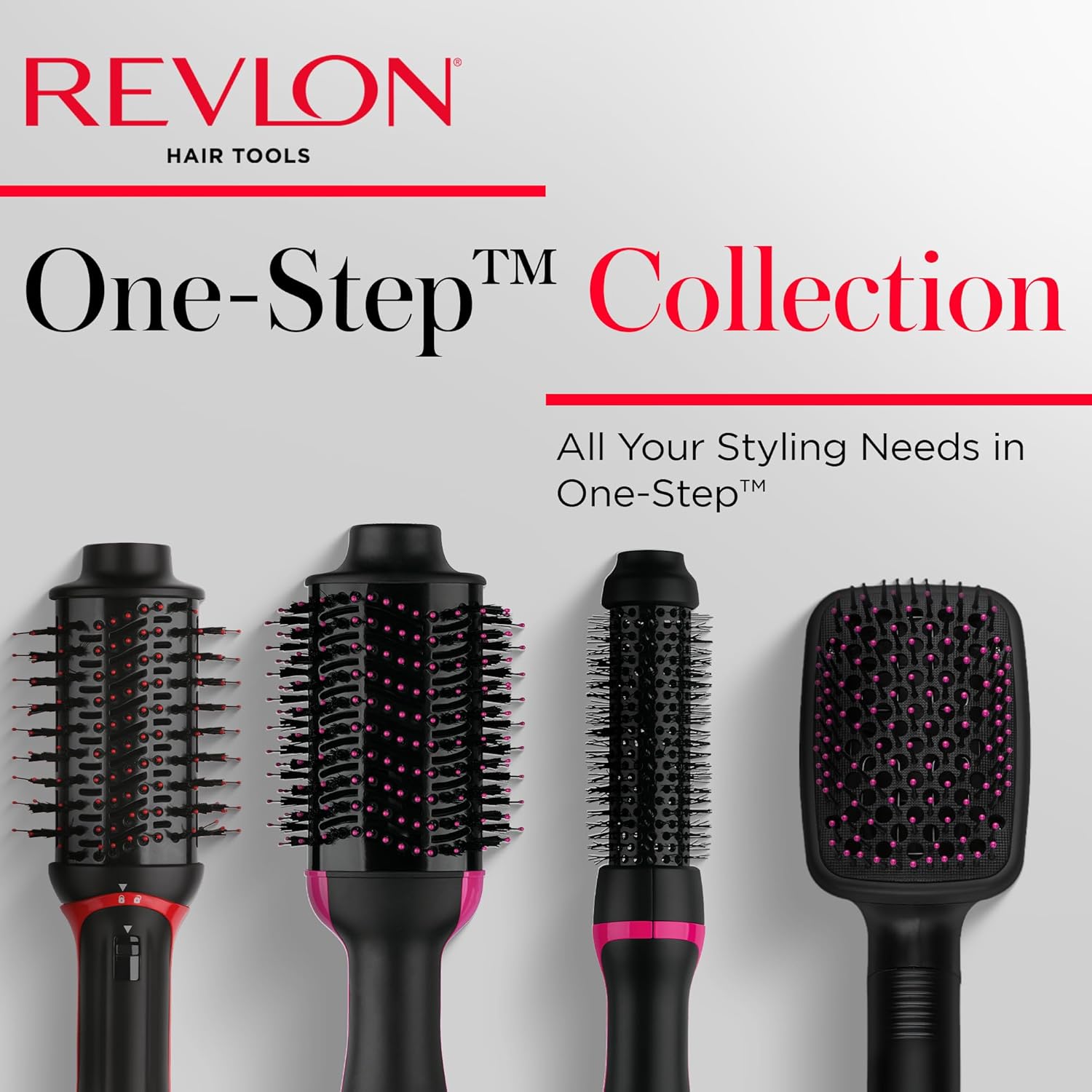 REVLON One-Step Hair Dryer & Styler - Root Booster Round Brush for Fast and Easy Blow-Out (1-1/2 in)