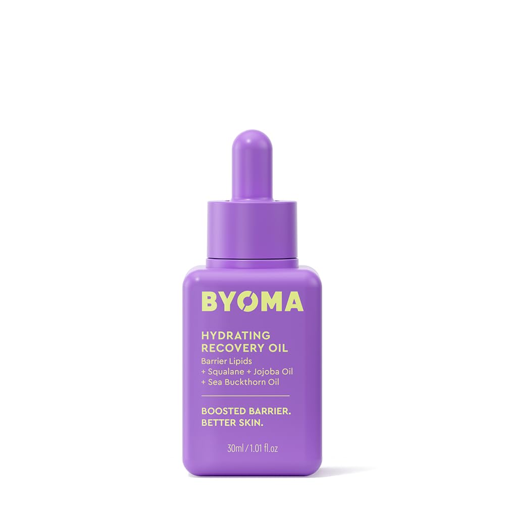 BYOMA Hydrating Recovery Oil - Squalane, Jojoba Oil & Seabuckthorn Oil - Instant Radiant, Glowy Skin