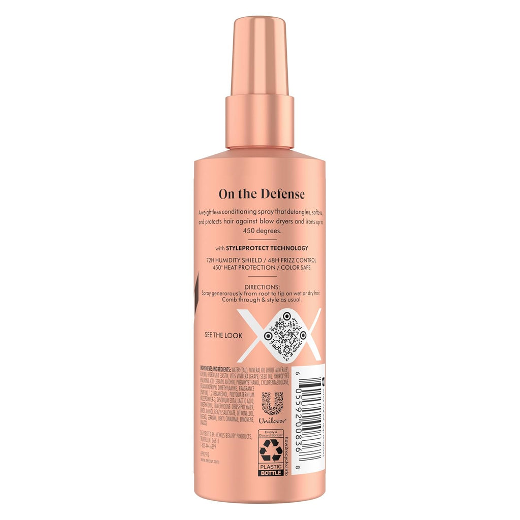 Nexxus Heat Defense Spray Prep &Protect for 450 degree heat protection, with StyleProtect Technology