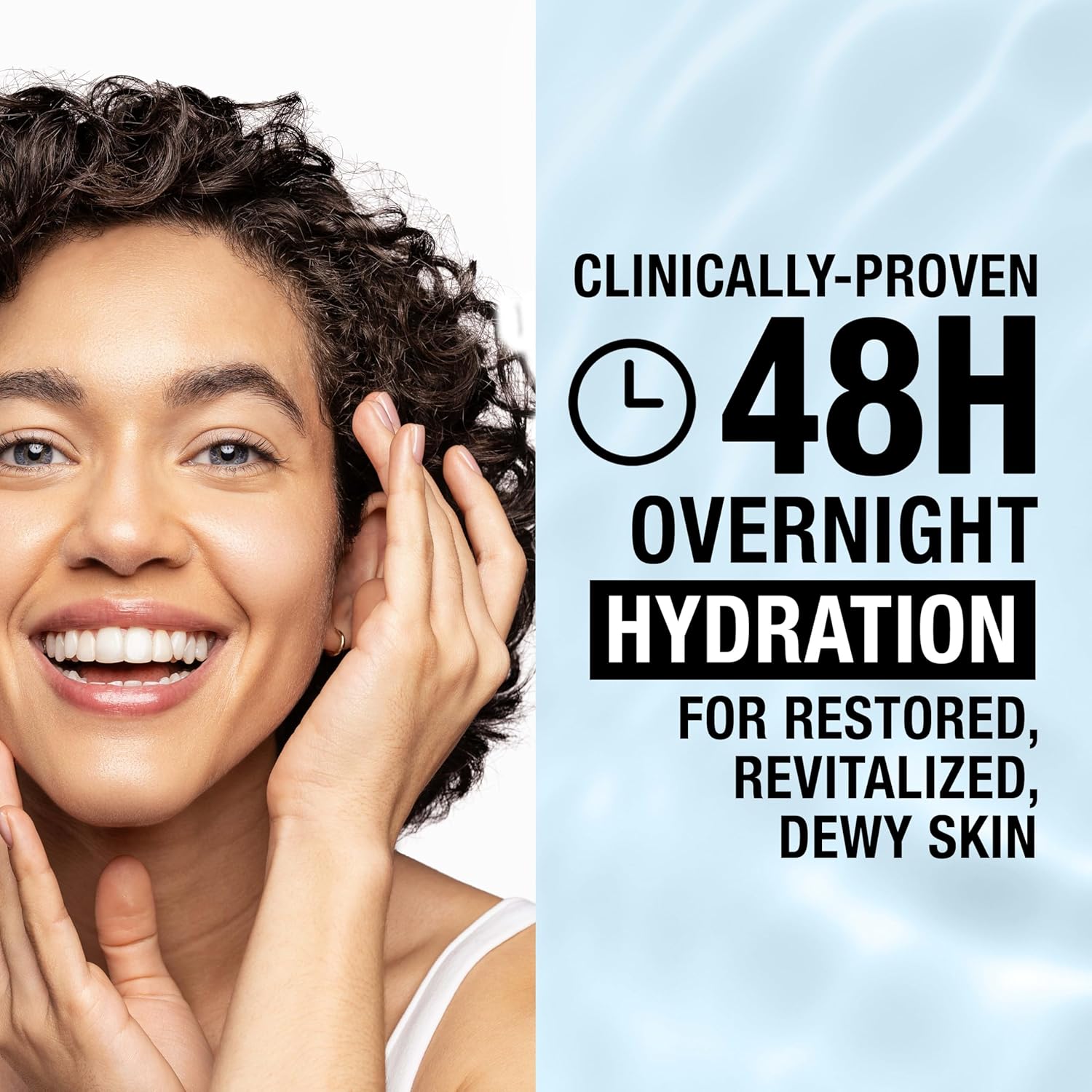 Neutrogena Hydro Boost Night Pressed Serum, Hyaluronic Acid Face Moisturizer for Normal to Extra Dry