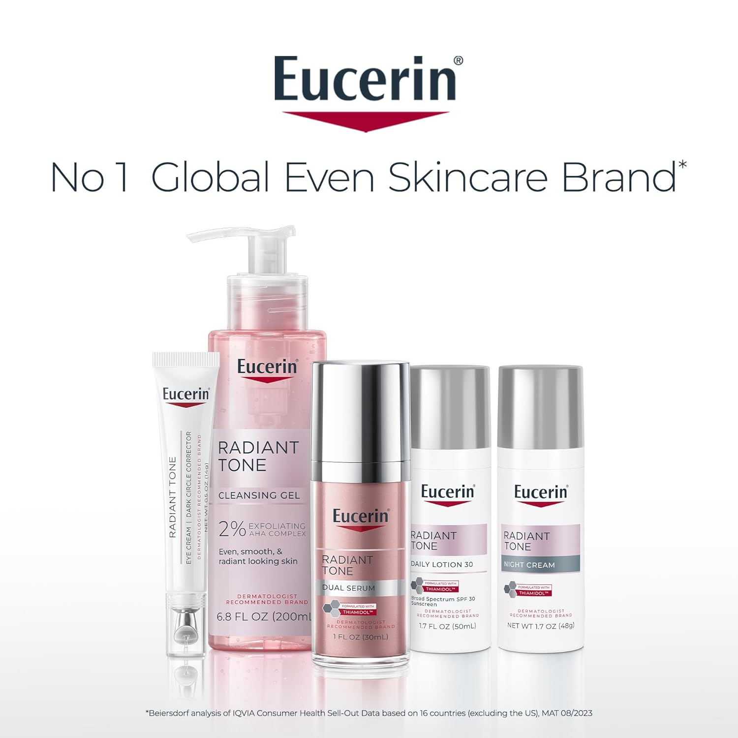 Eucerin Radiant Tone Dual Serum Dark Spot Corrector, Dark Spot Serum, Thiamidol & Hyaluronic Acid