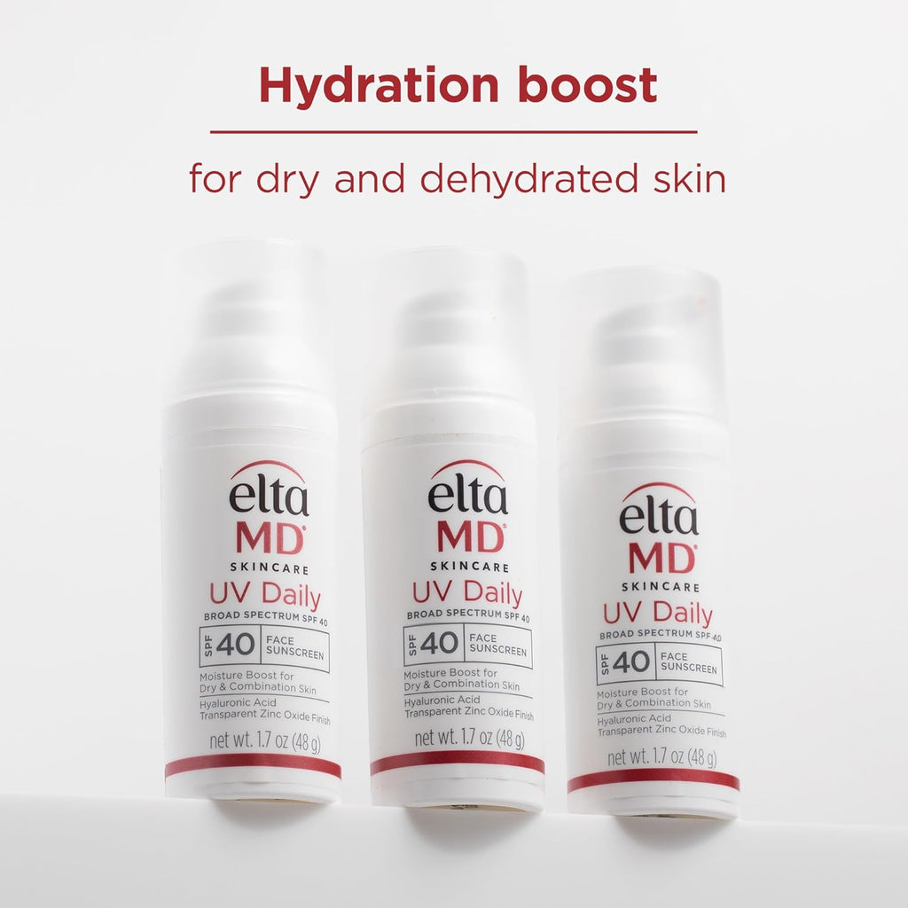 EltaMD UV Daily SPF 40 Face Sunscreen Moisturizer with Zinc Oxide, Daily Face Moisturizer with SPF