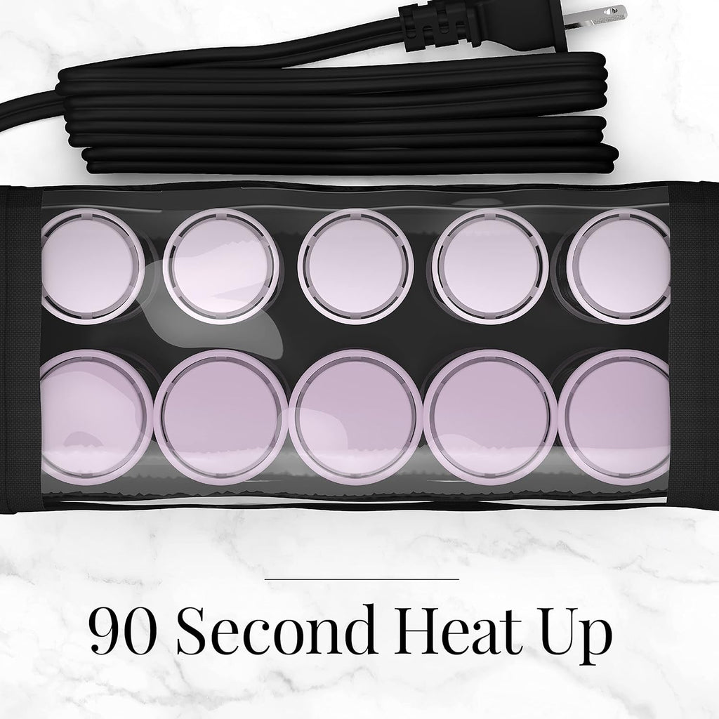 Remington Compact Ceramic Dual Voltage Hot Rollers for Long &Short Hair, Hair Setters, Hair Curlers