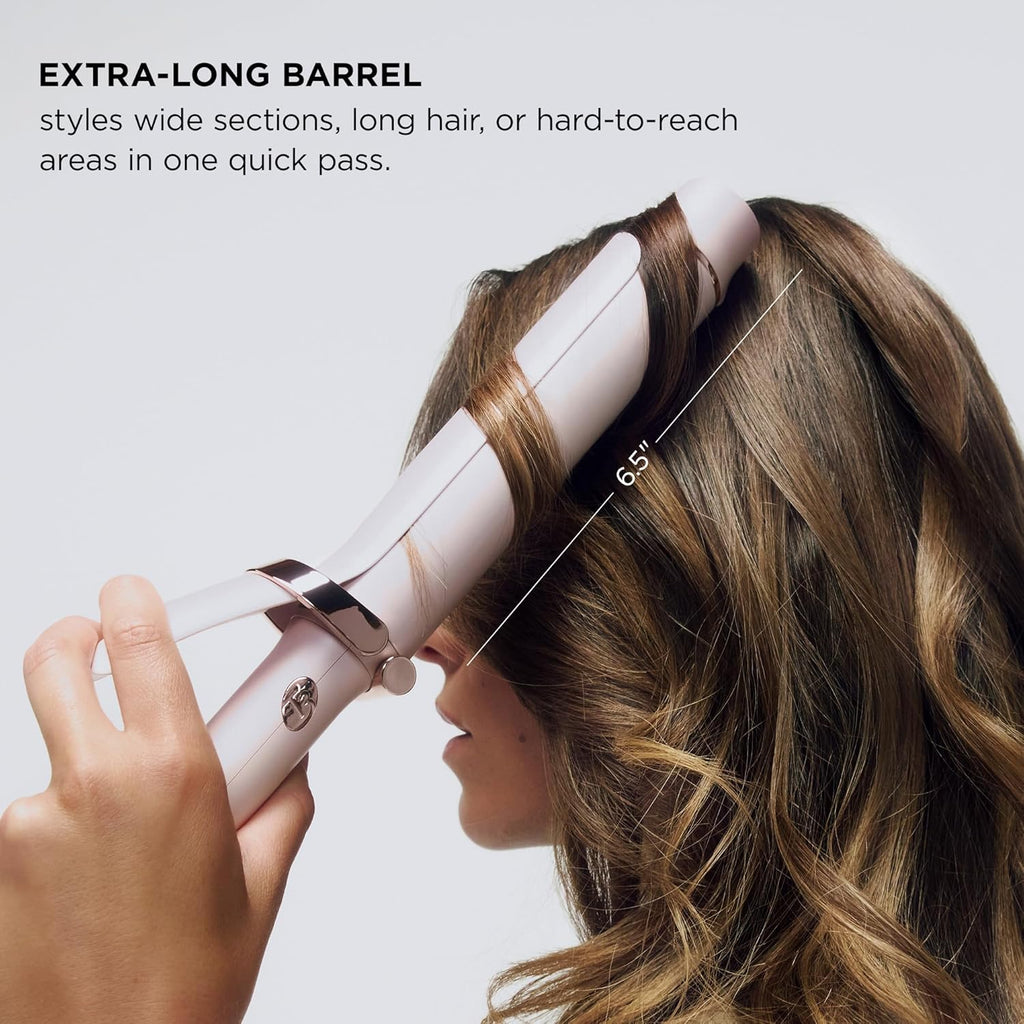 T3 SinglePass Curl X Extra-Long Barrel Curling Iron with 9 Heat Settings and Ceramic Barrel for Fast