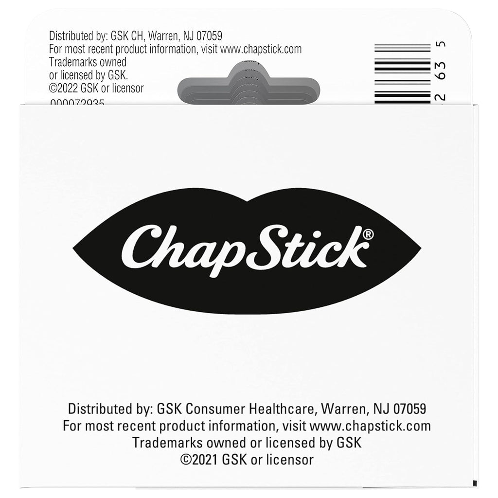 ChapStick Classic Medicated Lip Balm Tubes, Chapped Lips Treatment and Skin Protectant - 12 pack