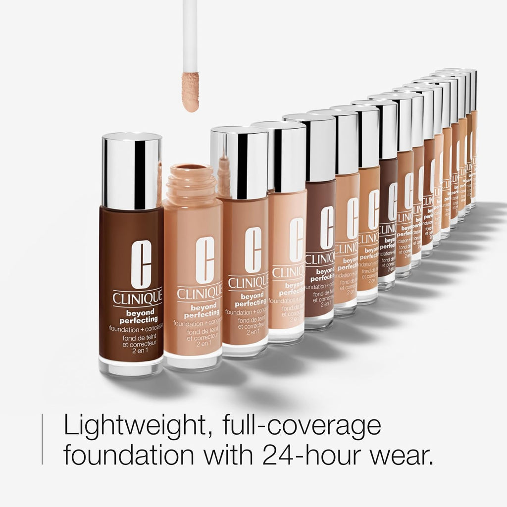 Clinique Beyond Perfecting Liquid Lightweight Full Coverage Foundation+Concealer For Dry Combination