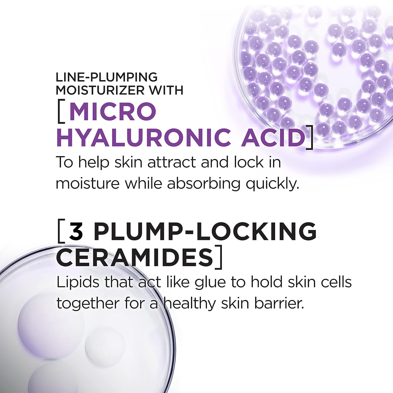 L'Oreal Paris Revitalift Moisturizer, Hyaluronic Acid Water Cream with Ceramides, Deeply Hydrating