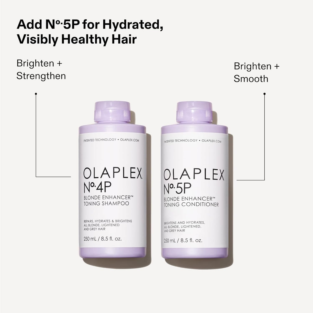 Olaplex No. 4P Blonde Enhancer Purple Toning Shampoo, Repairs, Hydrates, & Brightens