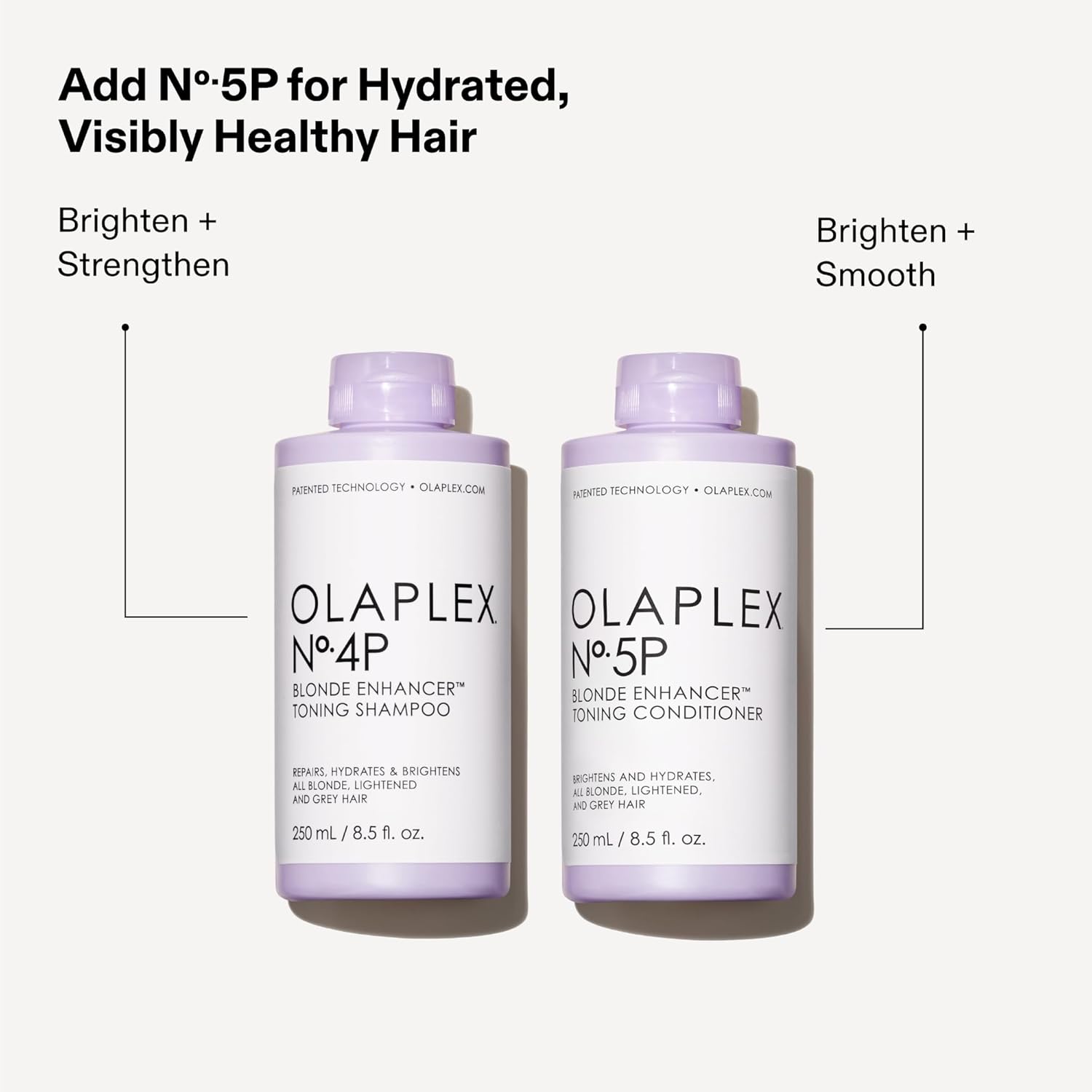 Olaplex No. 4P Blonde Enhancer Purple Toning Shampoo, Repairs, Hydrates, & Brightens