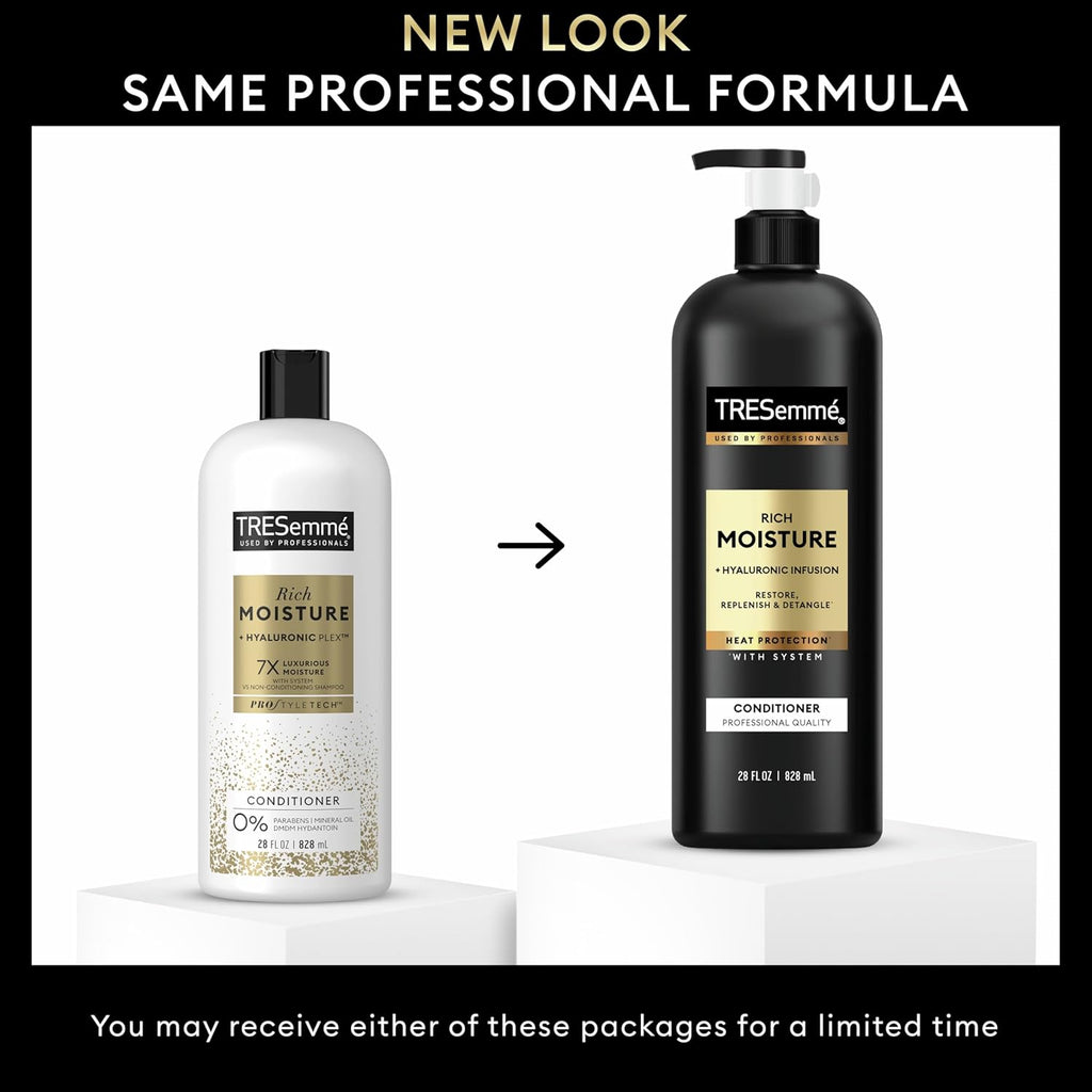 TRESemmé Moisture Rich Hydrating Conditioner for Dry Hair Formulated With Pro Style Technology