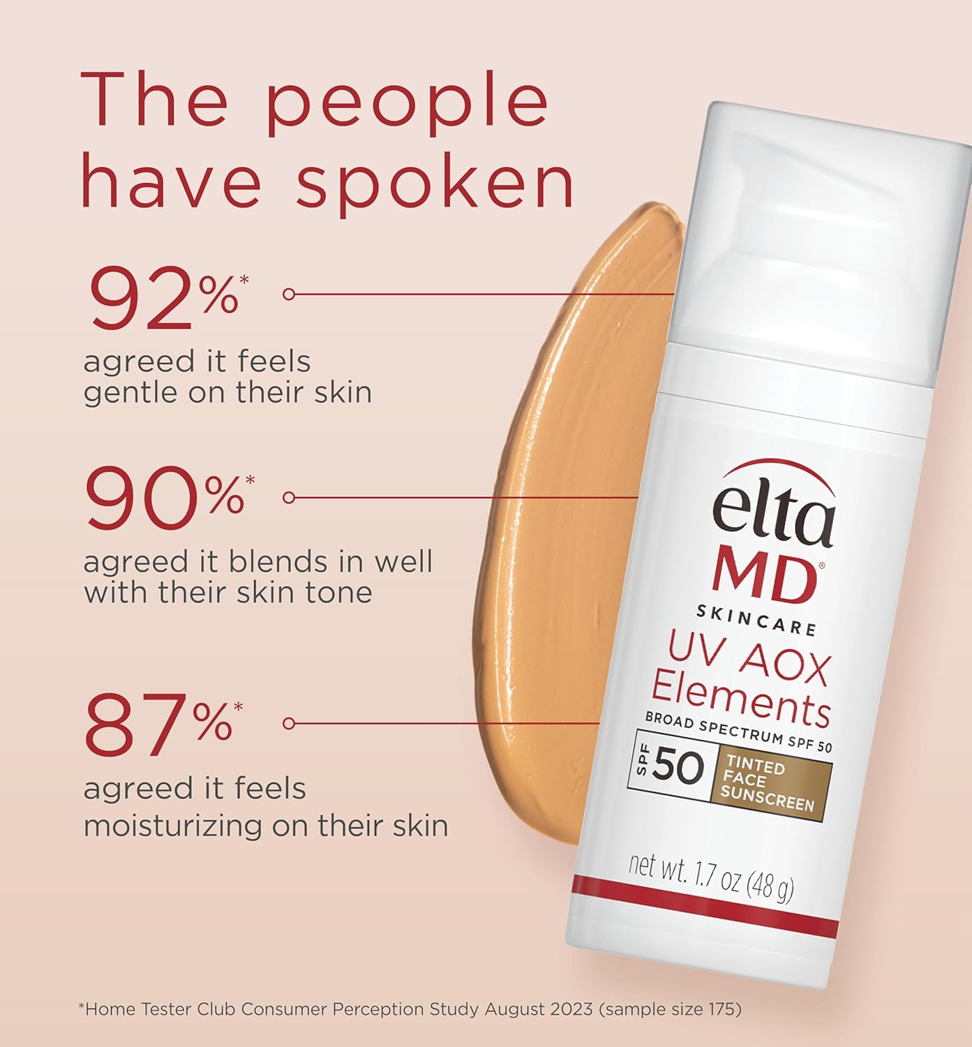 EltaMD UV AOX Elements Tinted Mineral Face Sunscreen Lotion, Tinted Moisturizer for Face SPF 50