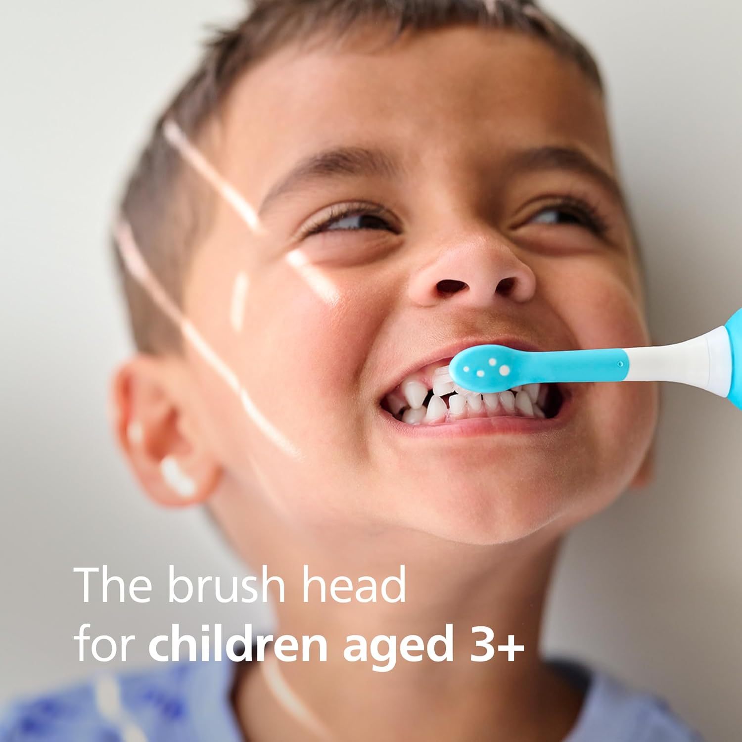 Philips Sonicare for Kids 3+ Genuine Replacement Toothbrush Heads, 2pk, Turquoise &White, HX6032/94