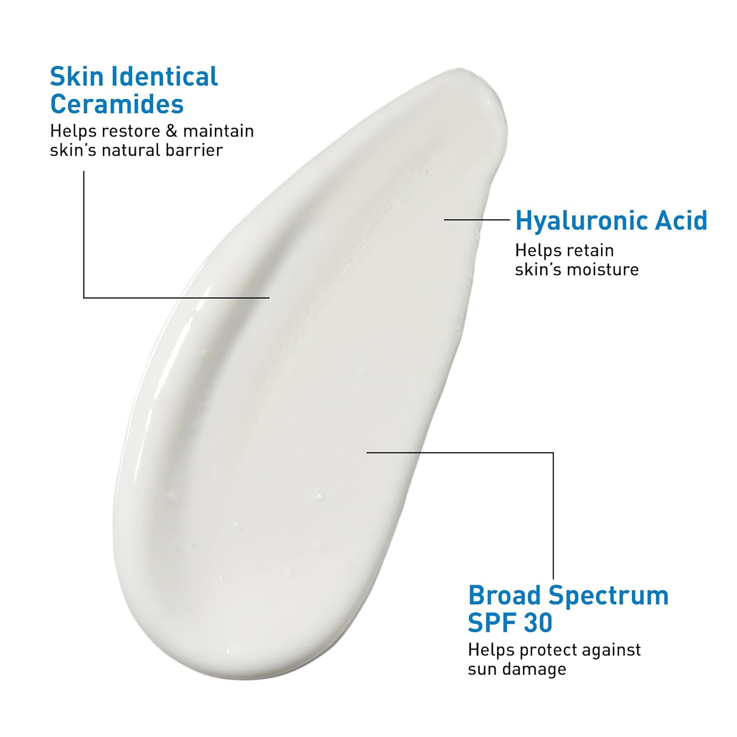 CeraVe Ultra-Light Moisturizing Lotion With SPF30, Daily for Face, Hyaluronic Acid &Ceramides, Matte