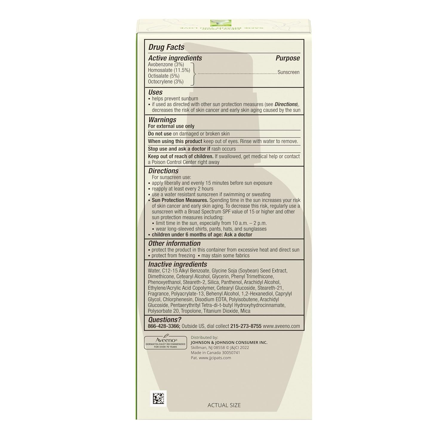 Aveeno Positively Radiant Daily Face Moisturizer with SPF 15 Sunscreen, Hydrating Soy Extract