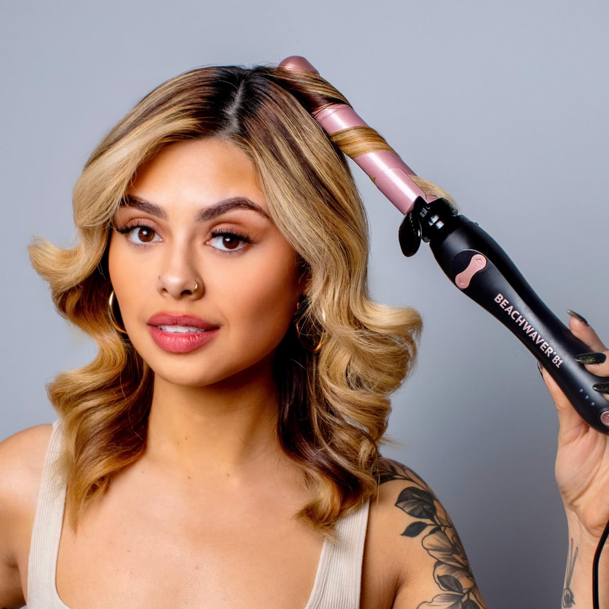 The Beachwaver Co. B1 Rotating Curling Iron - Automatic 1" Ceramic Curling Iron - Easy-to-Use