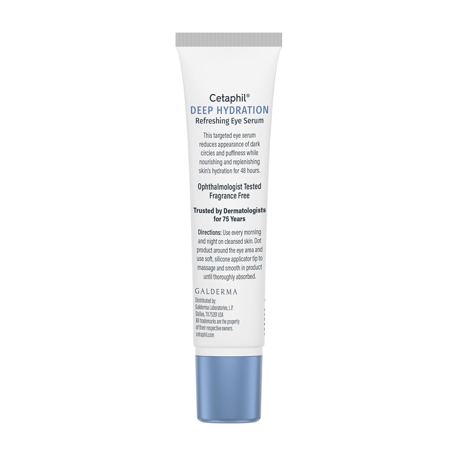 CETAPHIL Deep Hydration Refreshing Eye Serum, 48Hr Under Eye Cream, Hyaluronic Acid, Vitamin E & B5
