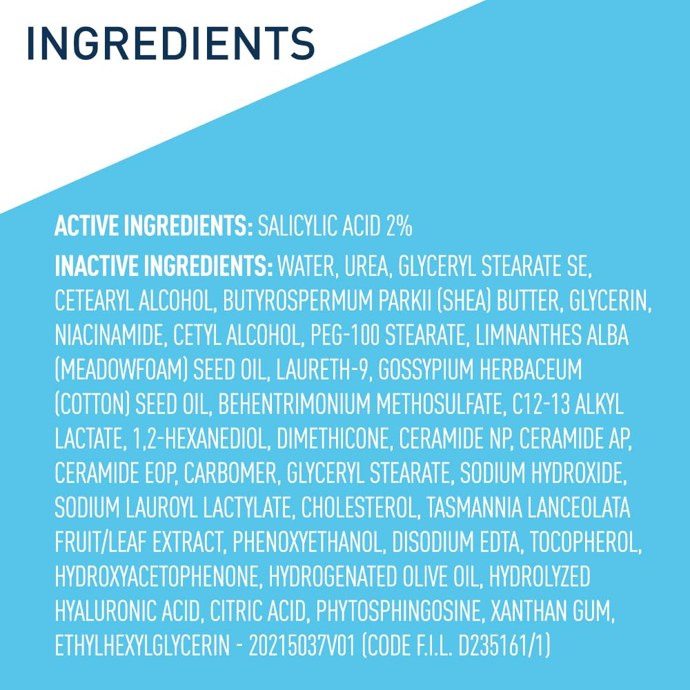 CeraVe Moisturizing Cream for Psoriasis Treatment, Salicylic Acid for Dry Skin Itch Relief & Urea