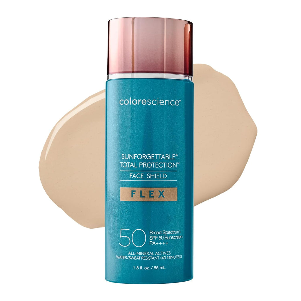Colorescience Total Protection Face Shield Flex SPF 50, Zinc Oxide Formula, Fair, 1.8 fl. oz