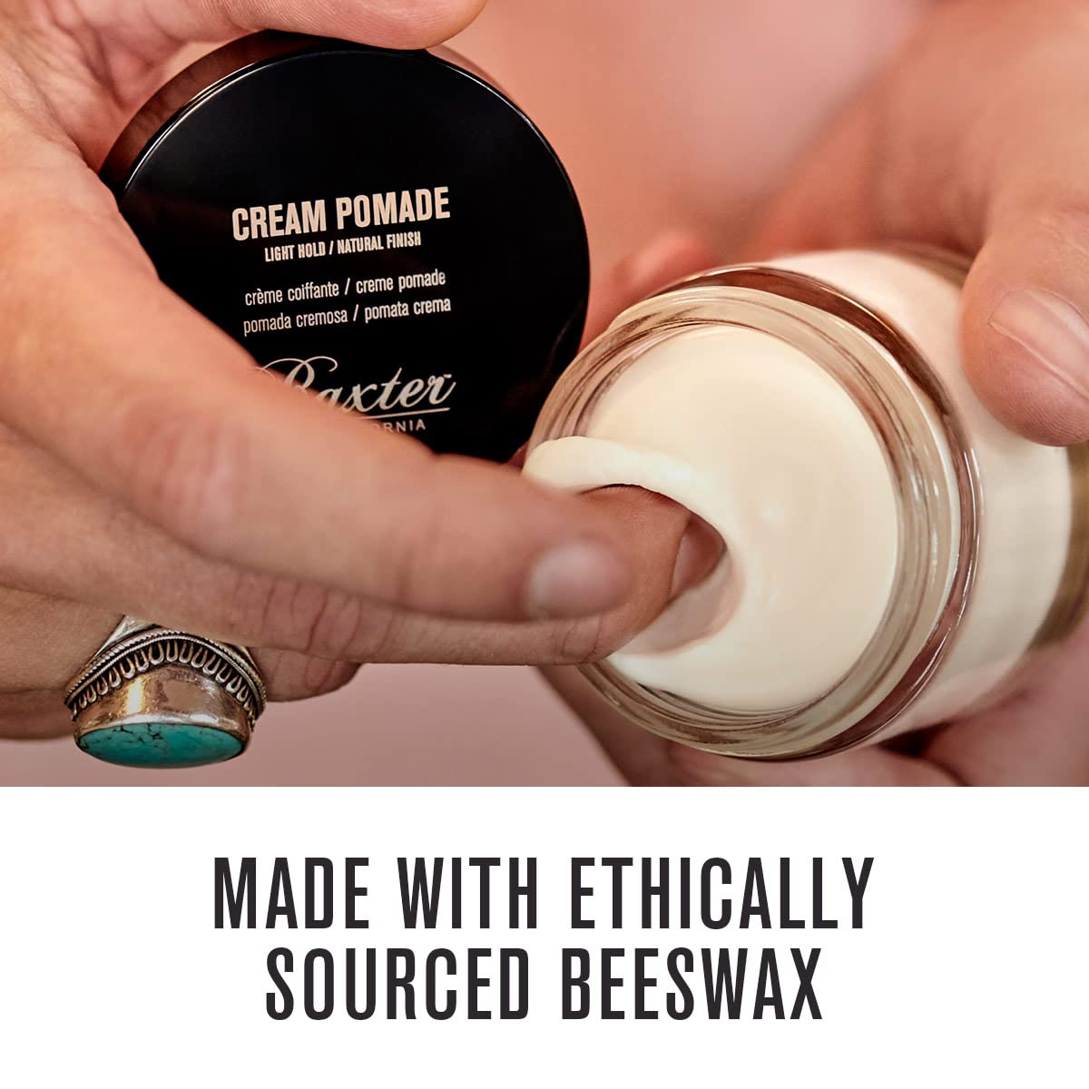 Baxter of California Cream Pomade, Natural Finish, Light Hold, Barbershop Quality, Texturizing, 2 oz