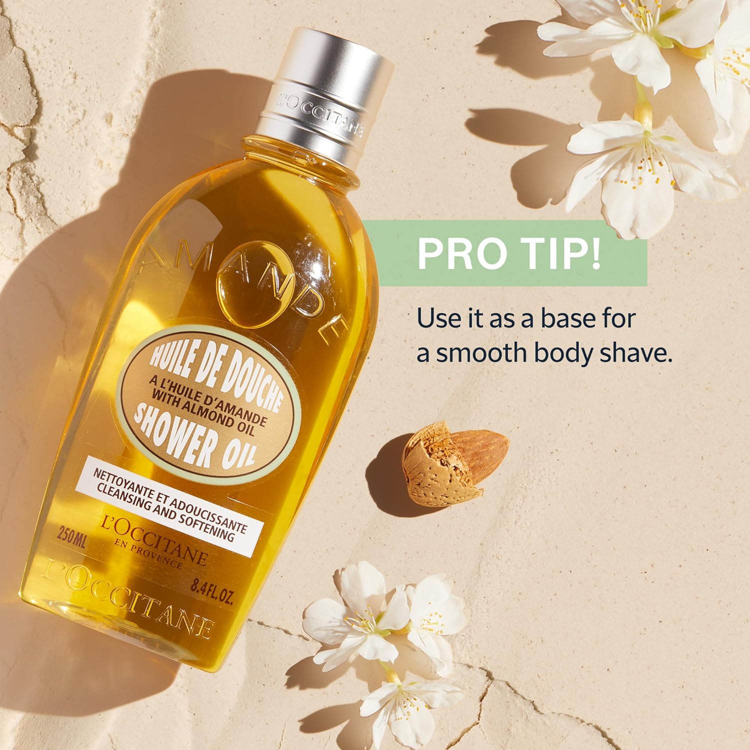 L'OCCITANE Cleansing & Softening Almond Shower Oil 16.9 fl oz
