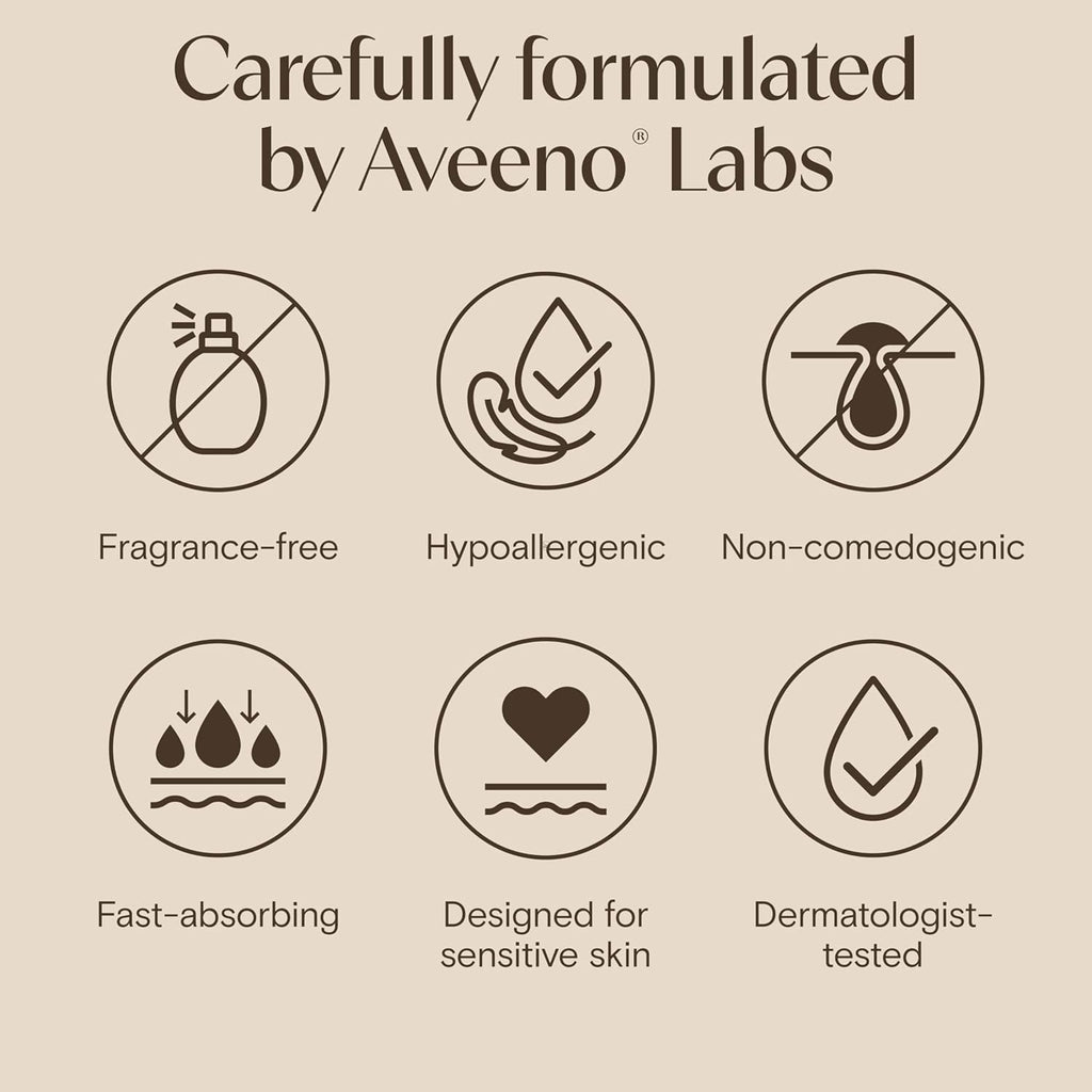 Aveeno Sensitive Skin Moisturizer Bundle, Calm + Restore Oat Gel Facial Moisturizer, & Daily Cream