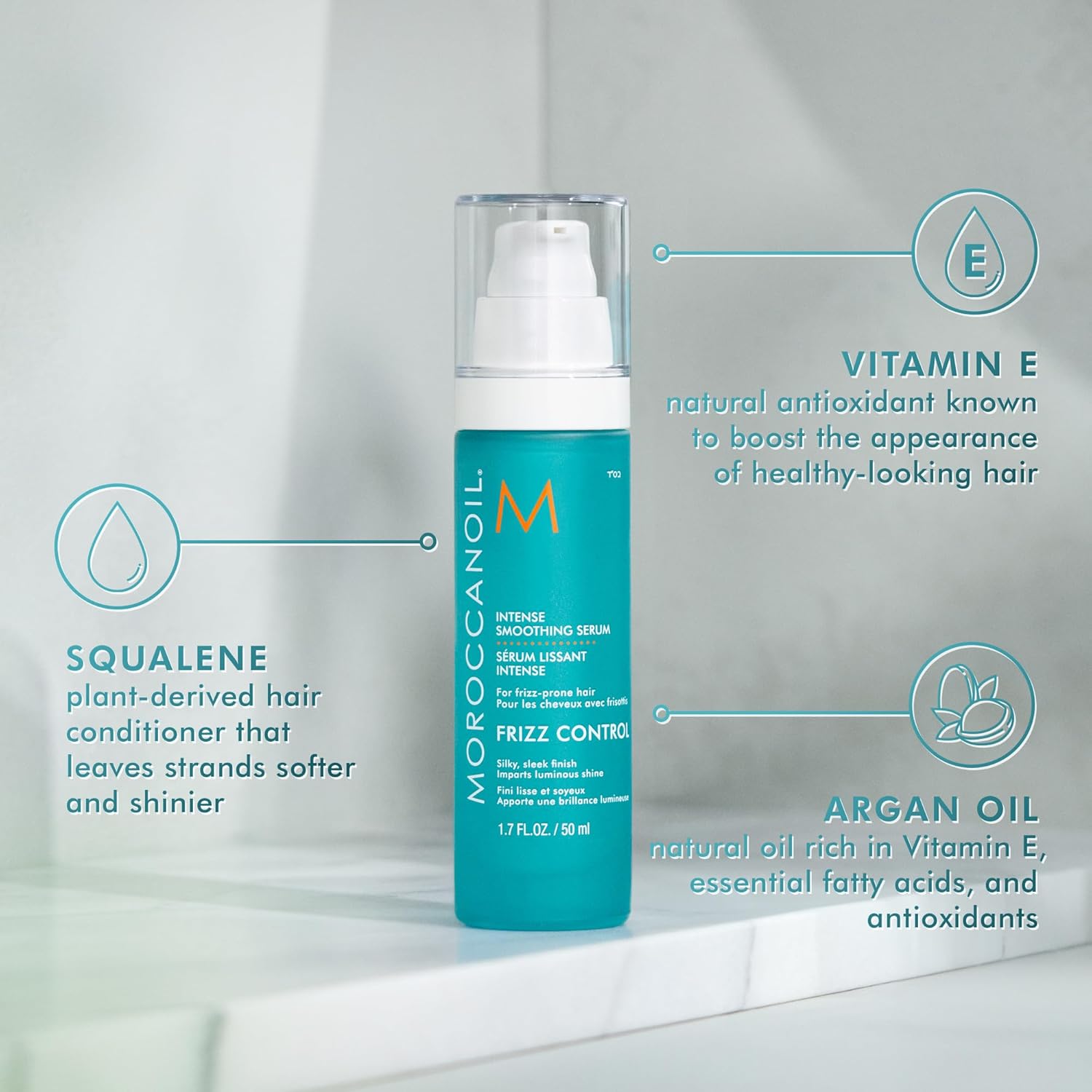 Moroccanoil Intense Smoothing Frizz Control Serum, 1.7 Fl. Oz.