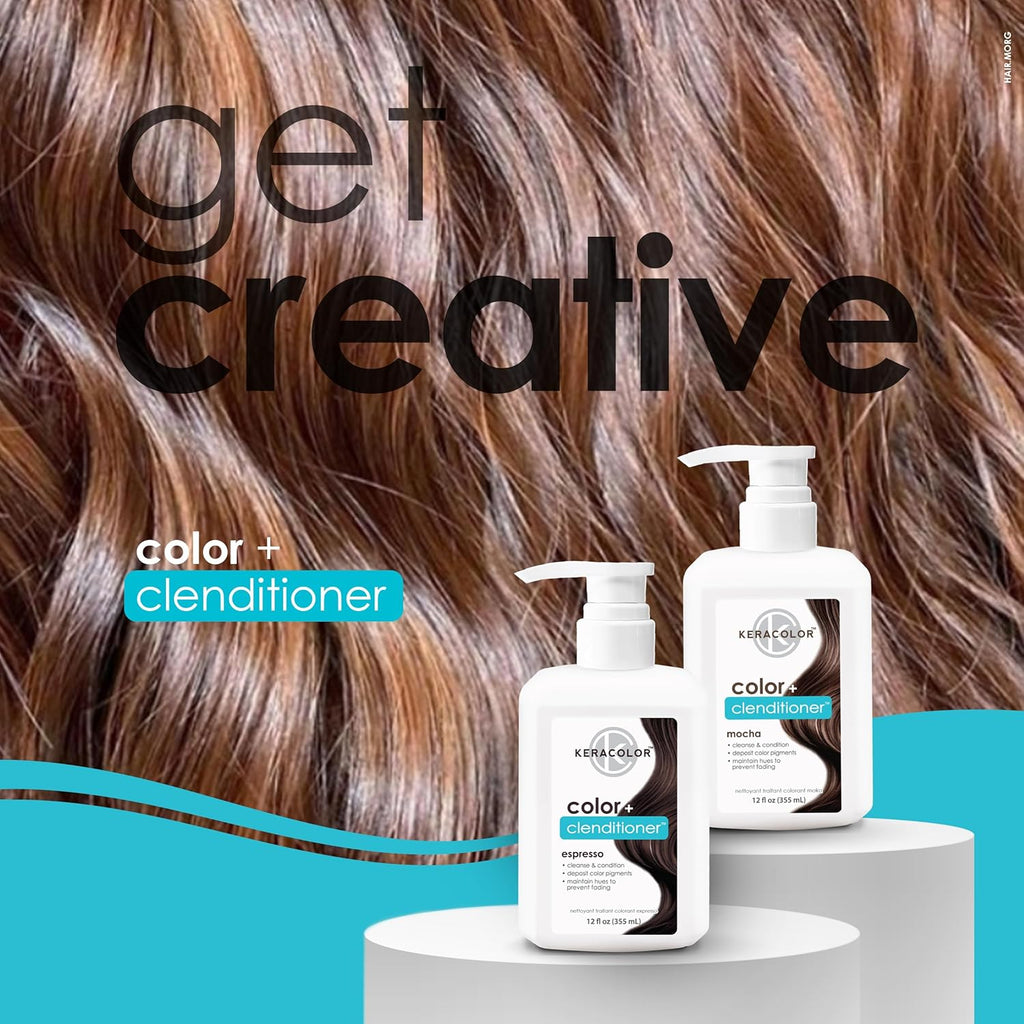 Keracolor Clenditioner Hair Dye - Semi Permanent Hair Color Depositing Conditioner, Cruelty-free