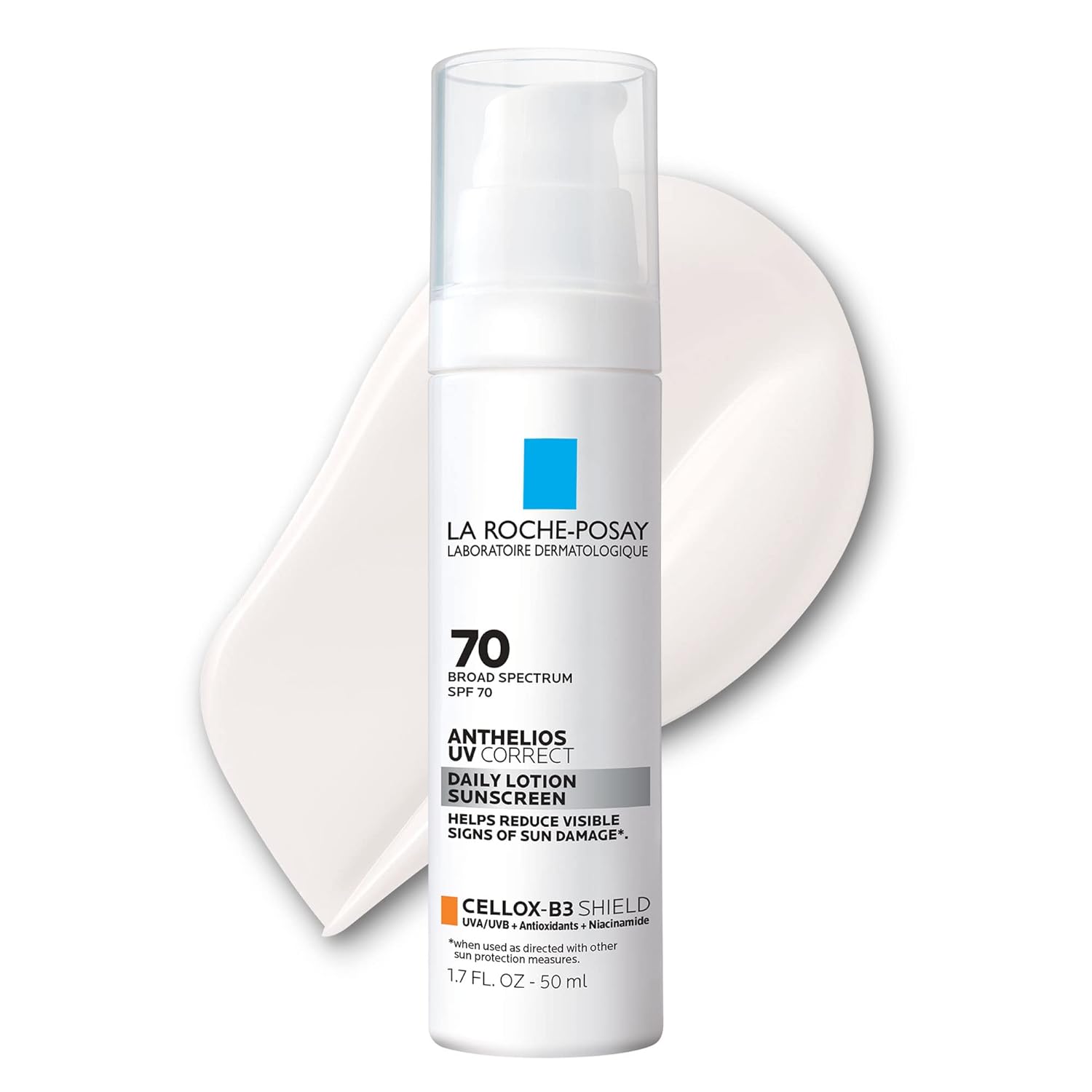 La Roche-Posay Anthelios UV Correct Sunscreen Moisturizer SPF 70, Daily Anti-Aging Face Moisturizer