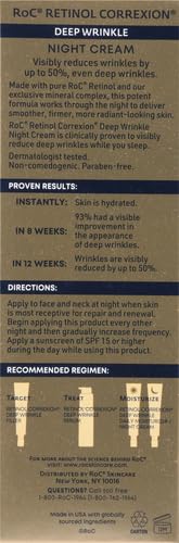 RoC Retinol Correxion Deep Wrinkle Anti-Aging Night Cream | Shea Butter, Glycolic Acid, Squalene