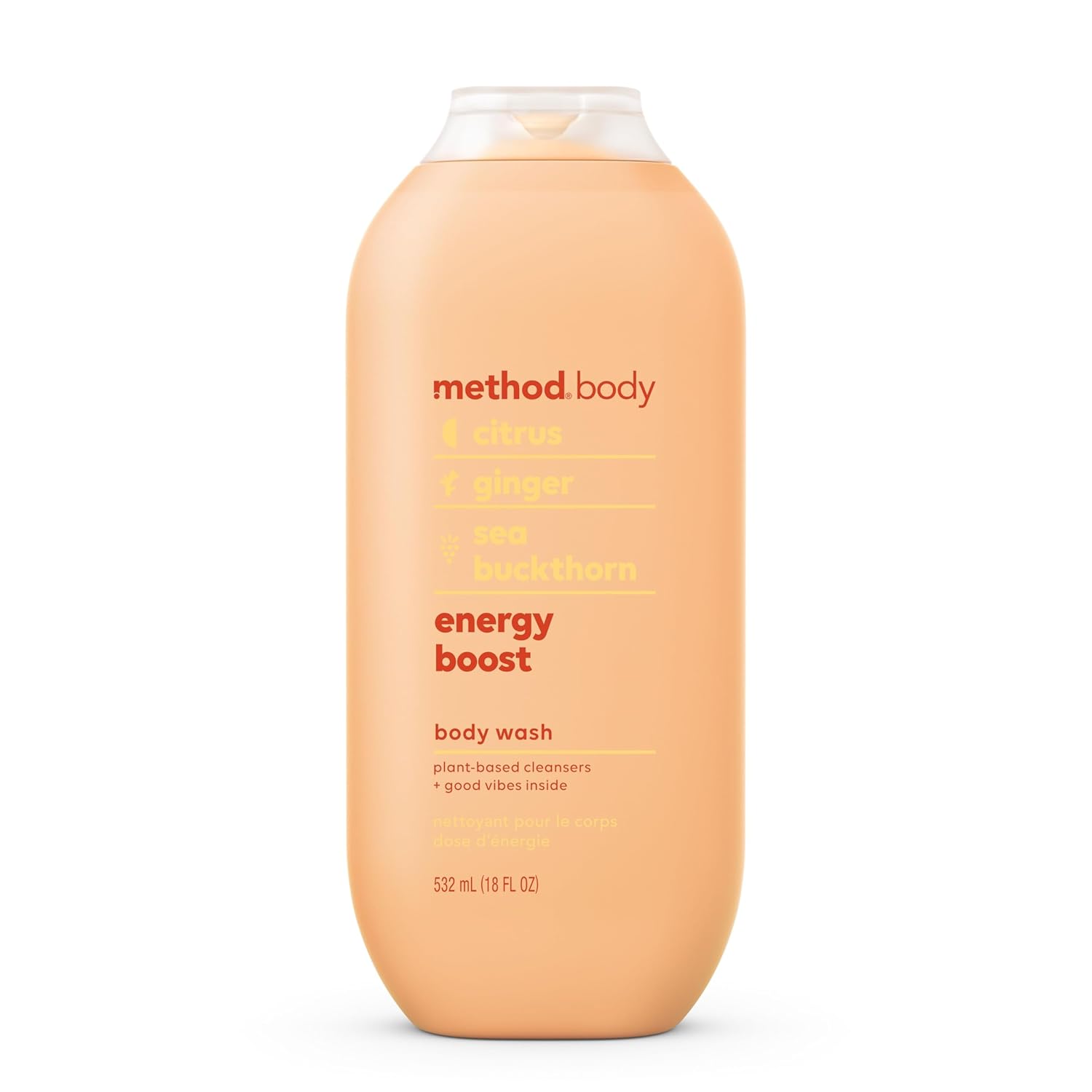 Method Body Wash, Energy Boost, 18oz (Pack of 1)
