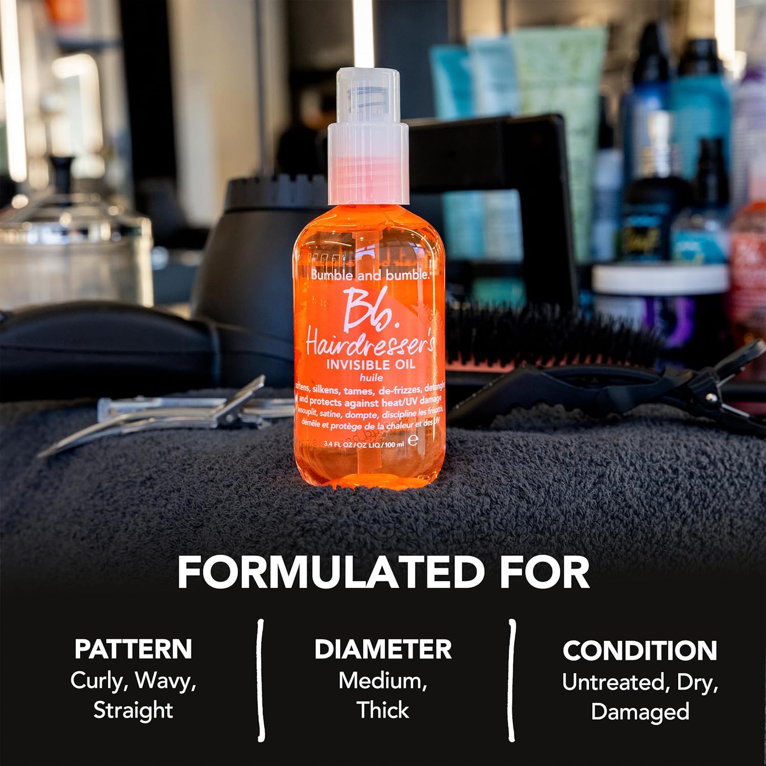 Bumble and bumble. Invisible Frizz-Reducing Hair Oil | Heat Protection | Argan, Coconut & Grapeseed