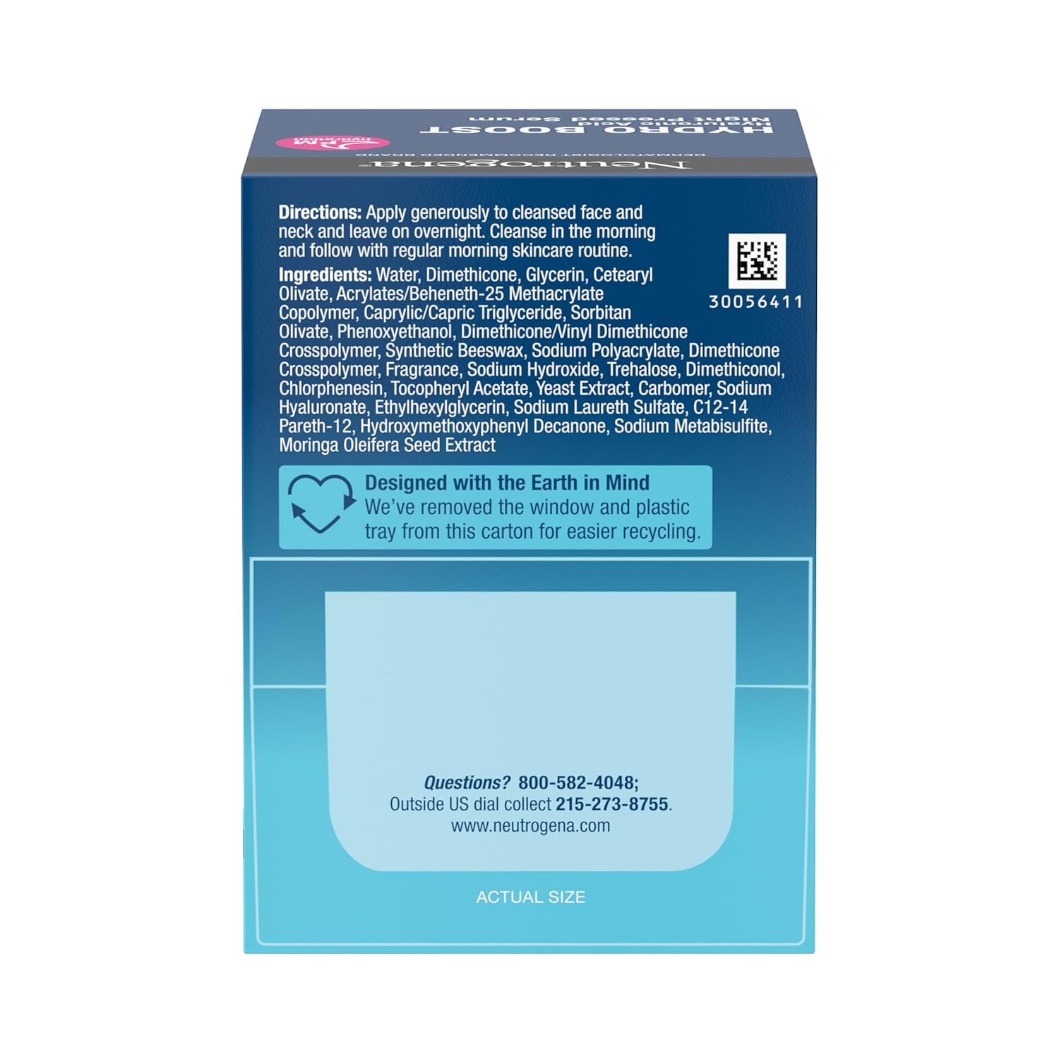 Neutrogena Hydro Boost Night Pressed Serum, Hyaluronic Acid Face Moisturizer for Normal to Extra Dry