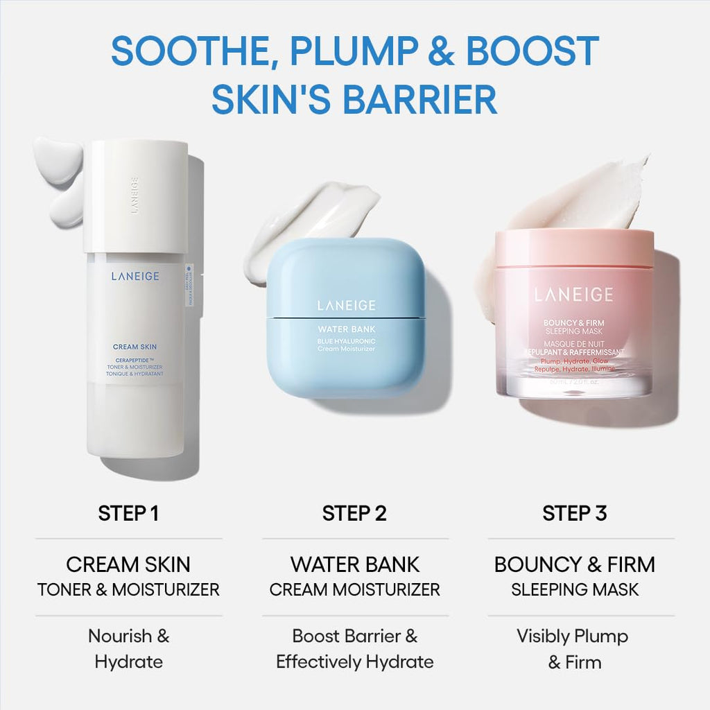LANEIGE Cream Skin Toner & Moisturizer: Lightweight Korean Milky Toner with Ceramide & Peptide