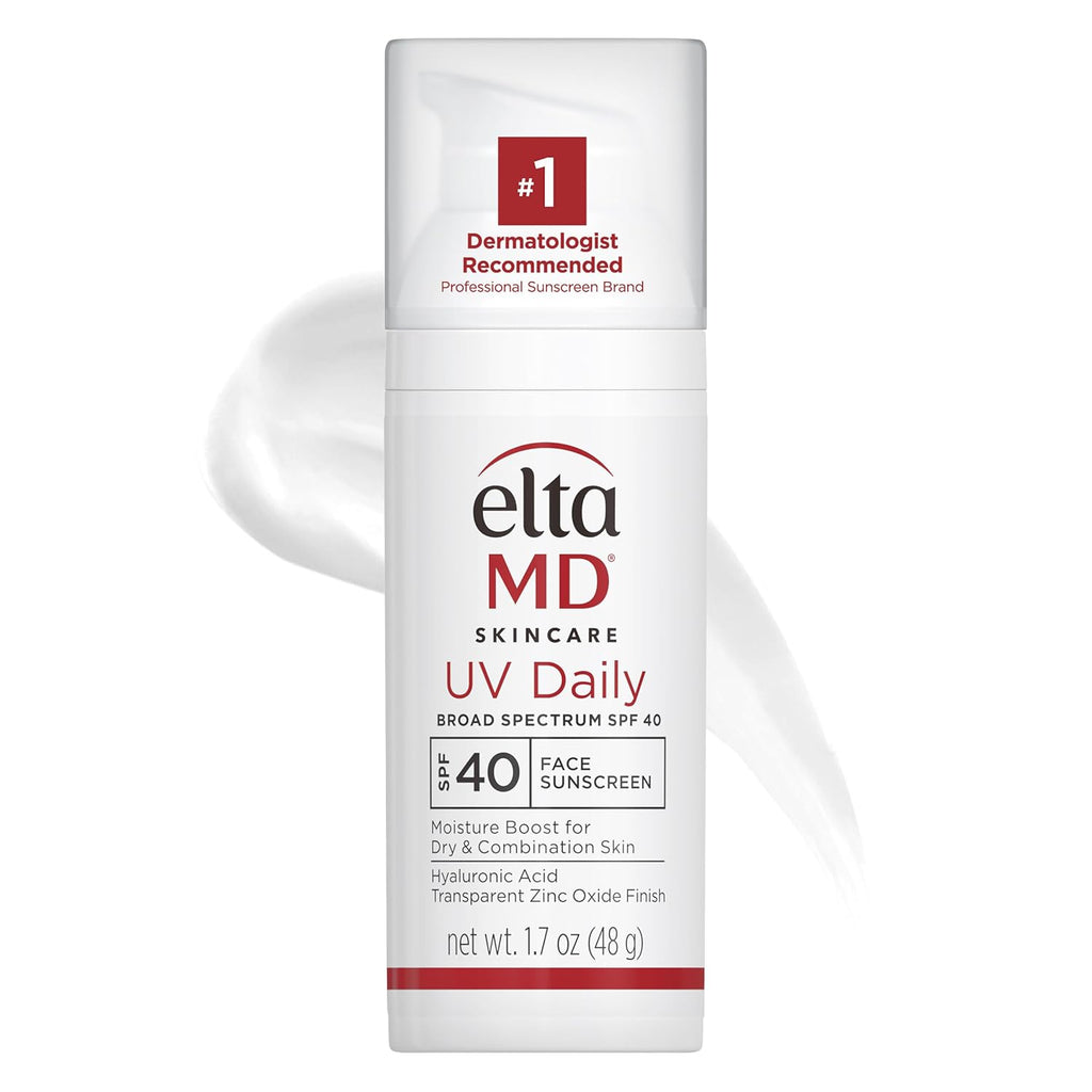 EltaMD UV Daily SPF 40 Face Sunscreen Moisturizer with Zinc Oxide, Daily Face Moisturizer with SPF