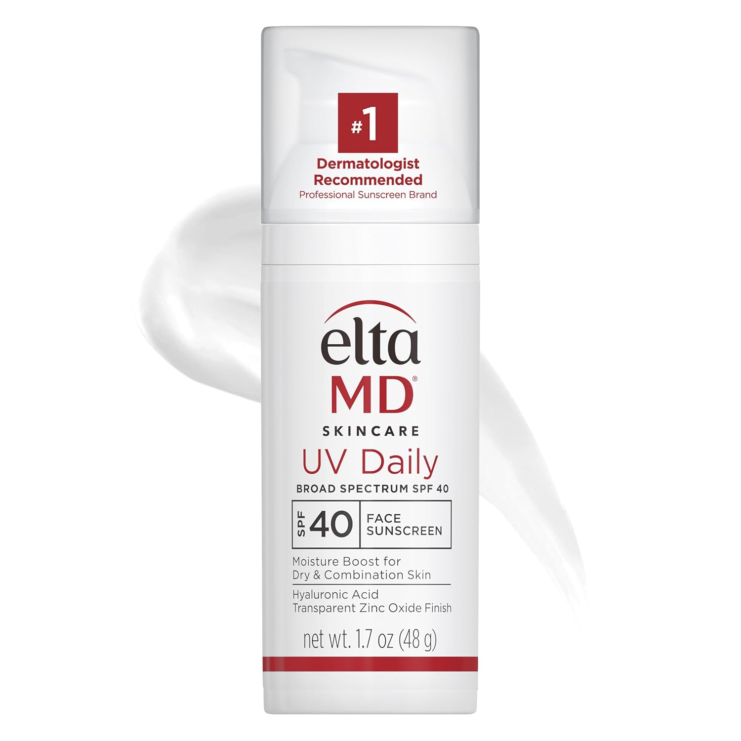 EltaMD UV Daily SPF 40 Face Sunscreen Moisturizer with Zinc Oxide, Daily Face Moisturizer with SPF