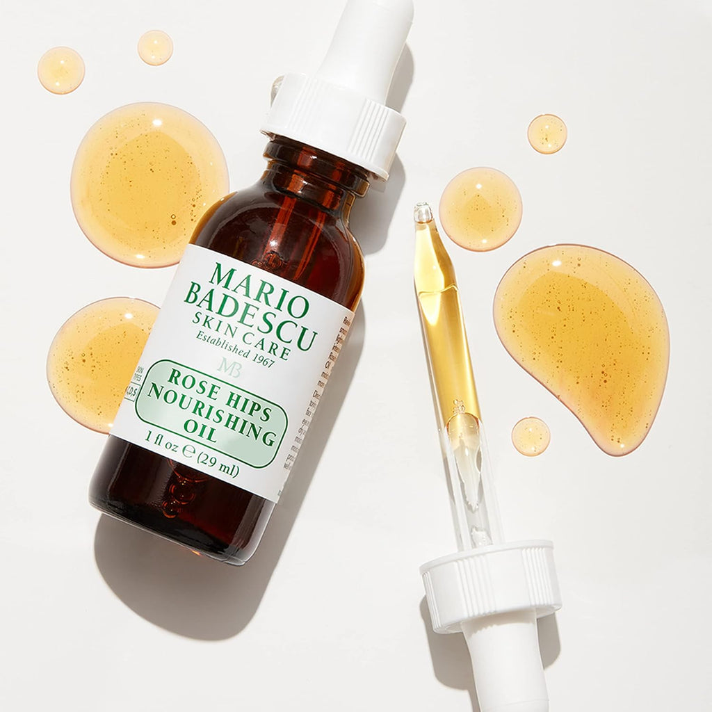 Mario Badescu Rose Hips Nourishing Oil for Combination, Dry &Sensitive Skin Facial Oil, Moisturizes