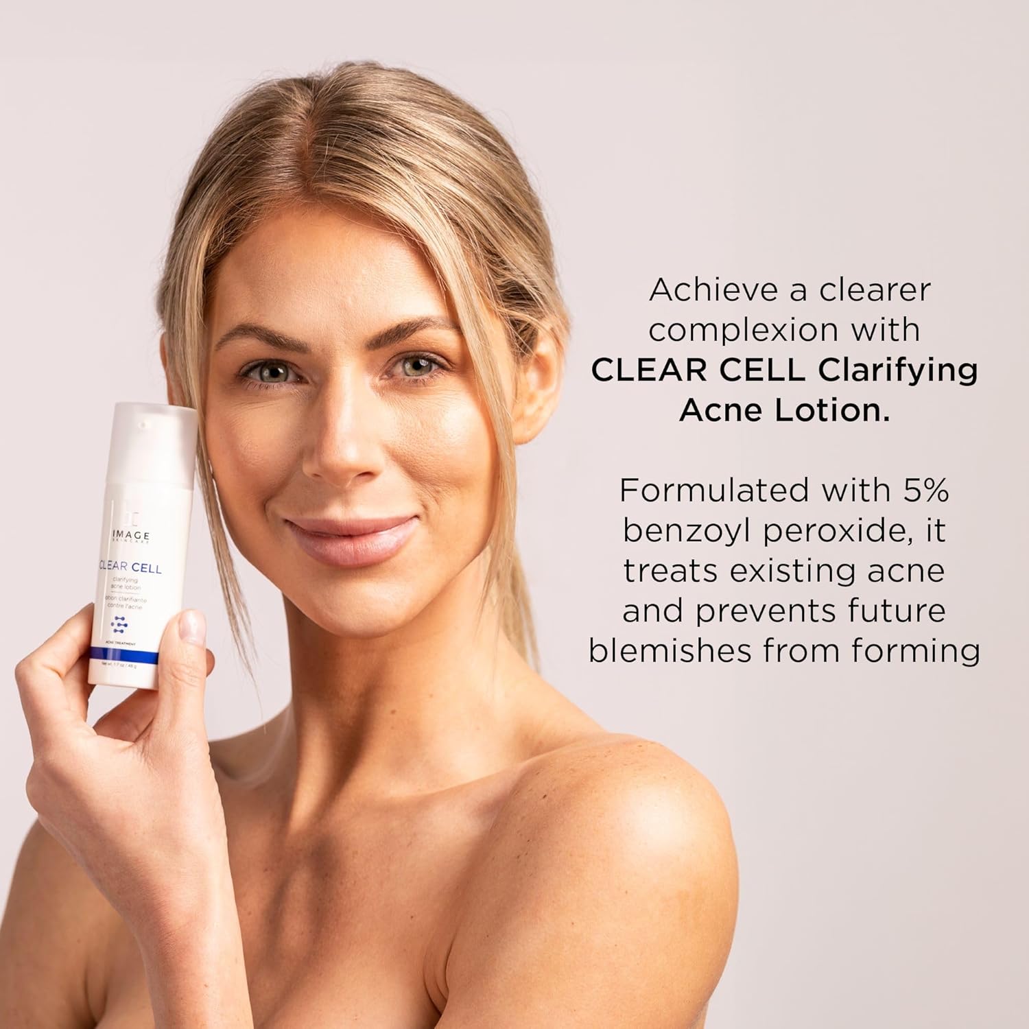 IMAGE Skincare, CLEAR CELL Clarifying Acne Lotion Treatment, with Benzoyl Peroxide, 1.7 oz