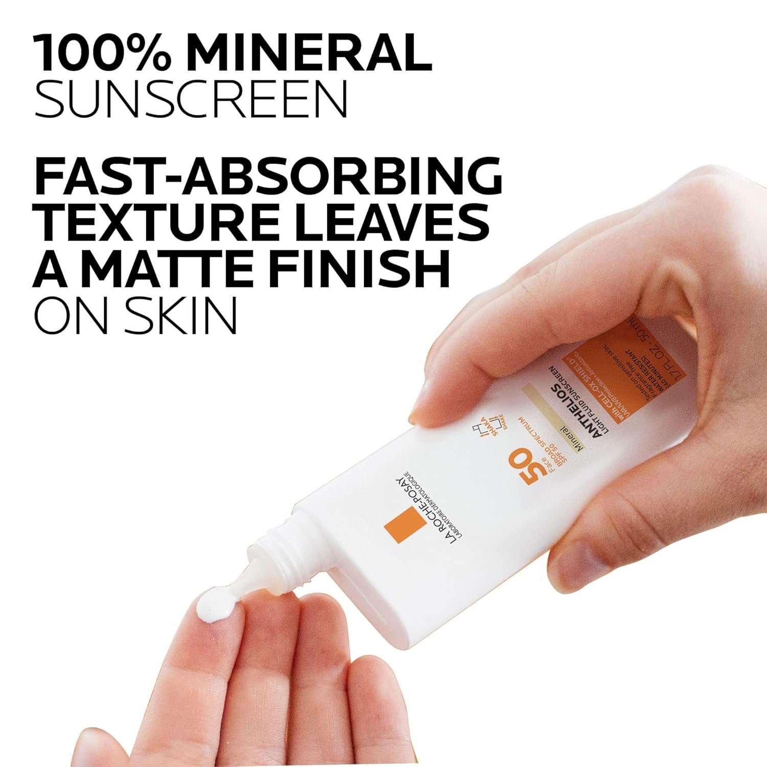 La Roche-Posay Anthelios Mineral Ultra-Light Face Sunscreen SPF 50, Zinc Oxide Sunscreen for Face