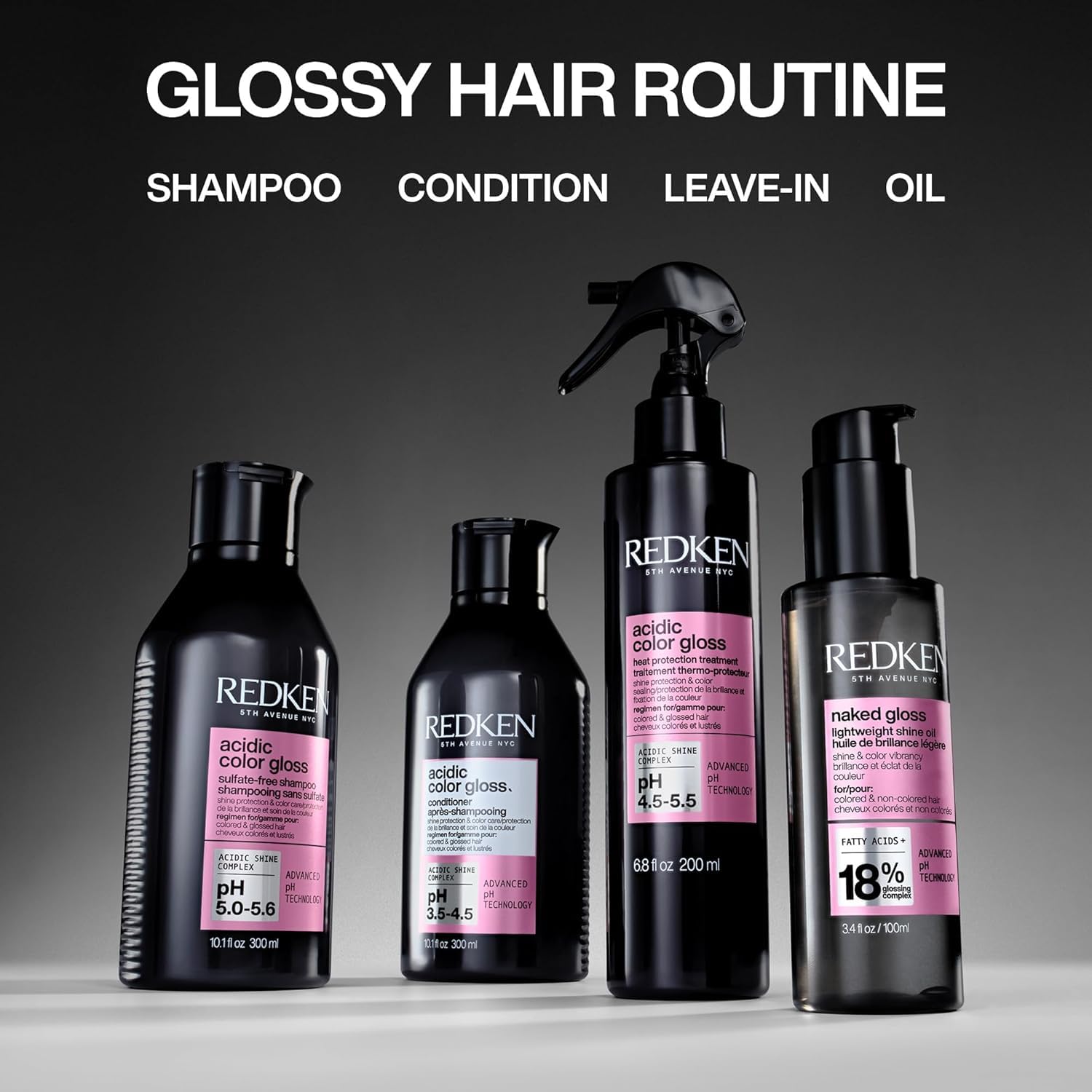 Redken Acidic Color Gloss Shampoo - Protects Colors, Locks in Shine & Seals the Cuticle
