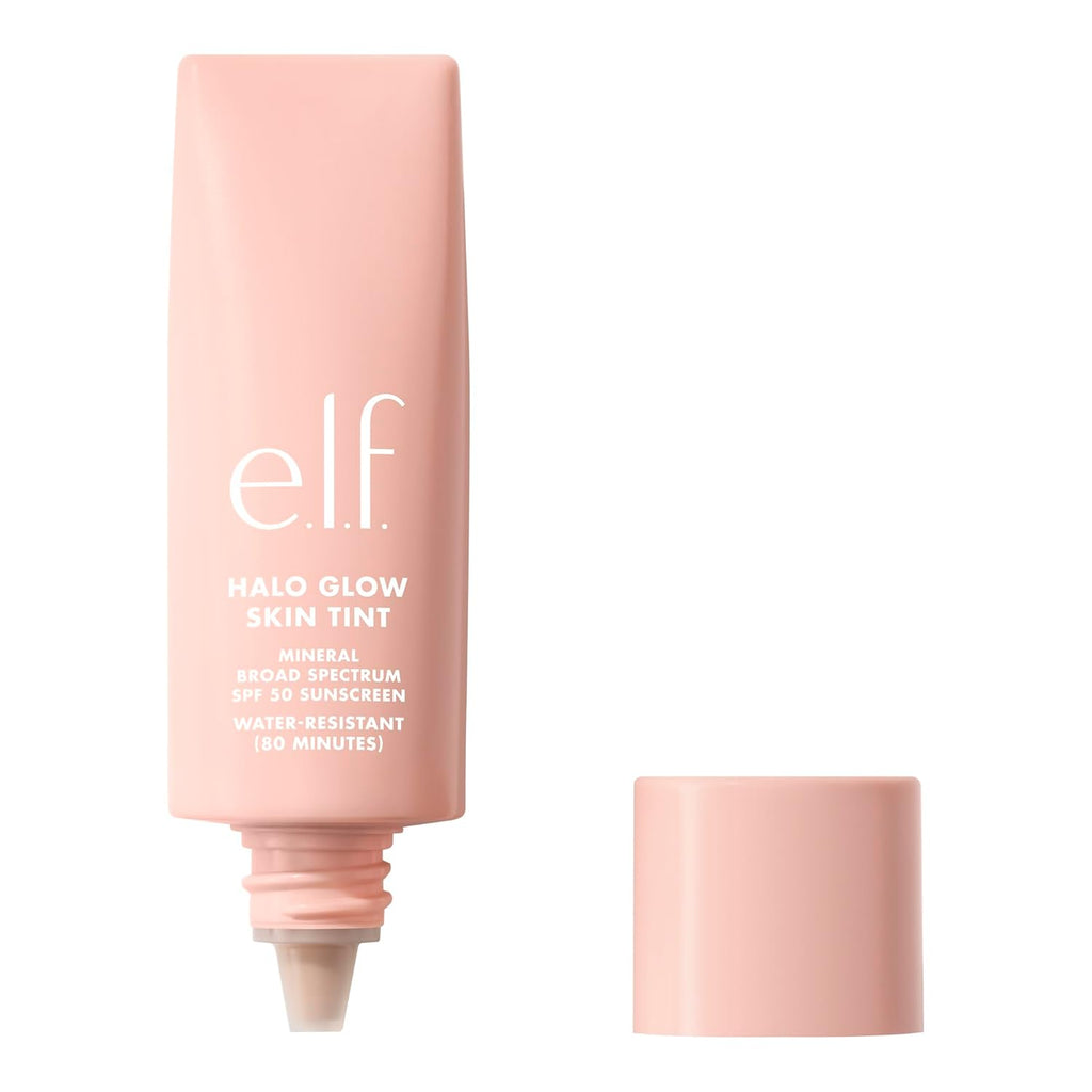 e.l.f. Halo Glow Skin Tint SPF 50, Tinted Moisturizer For Light, Buildable Coverage, Natural Glow